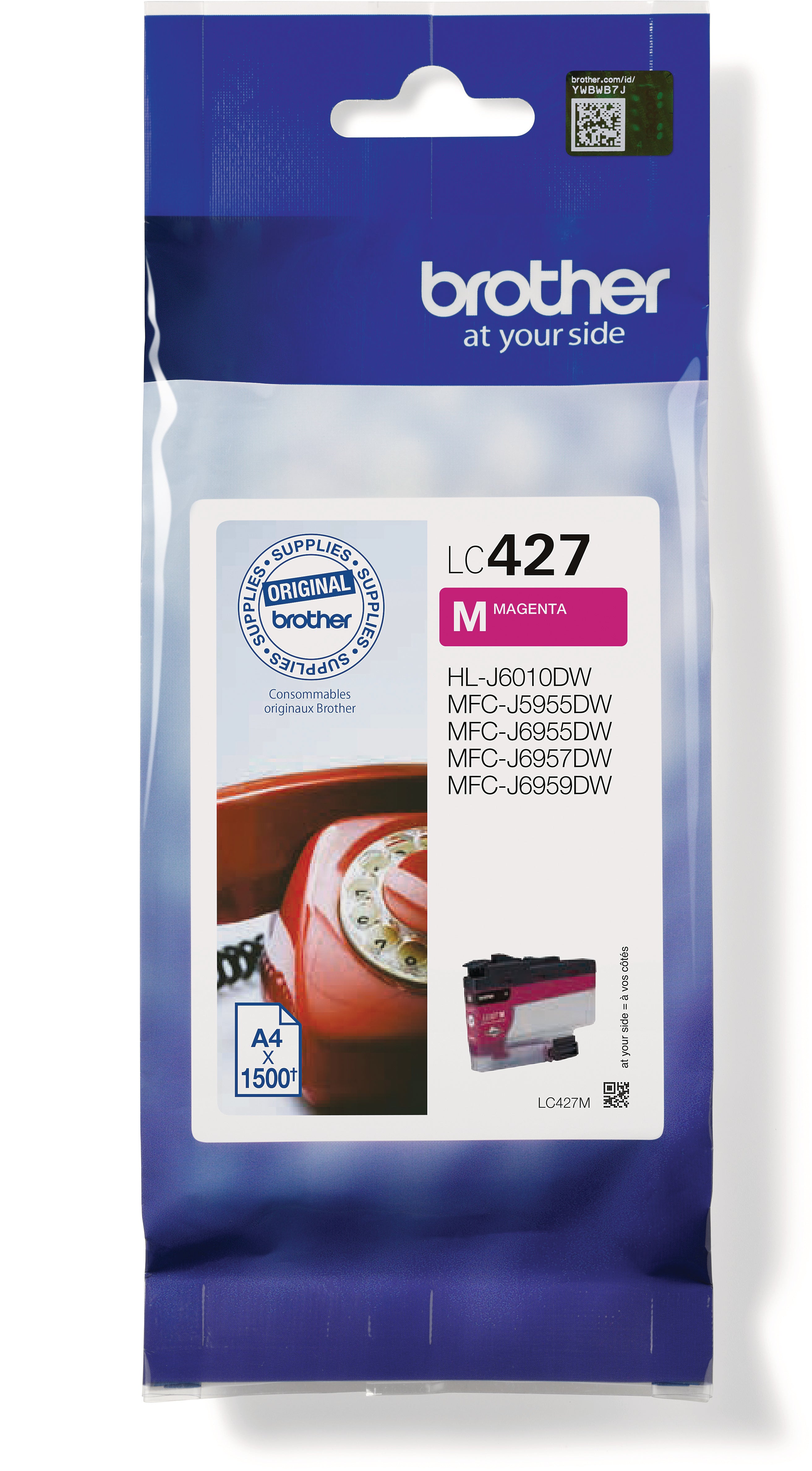 BROTHER Cartouche d'encre magenta LC-427M MFC-J5955 1500 pages