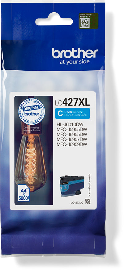 BROTHER Cartouche d'encre HY cyan LC-427XLC MFC-J5955 5000 pages