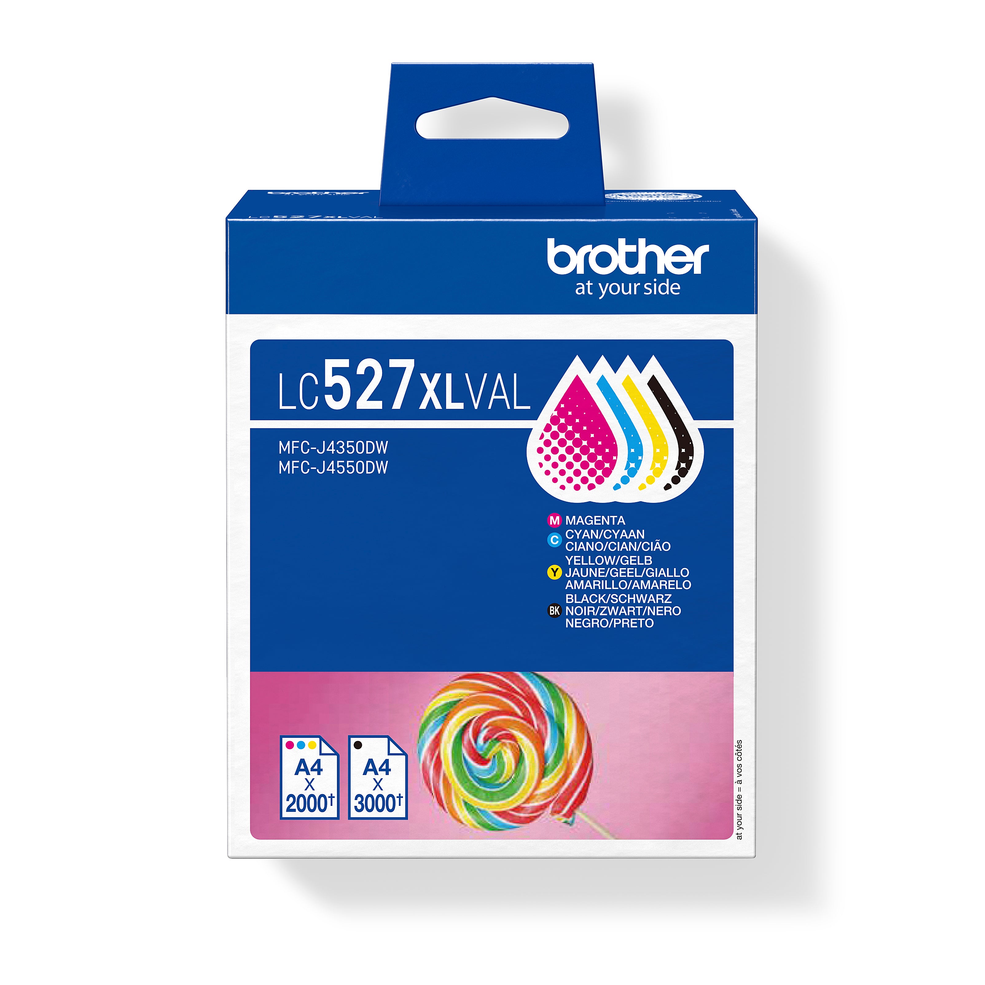 BROTHER Valuepack encre CMYBK LC-527XLVAL MFC-J4350DW 2000/3000 pages