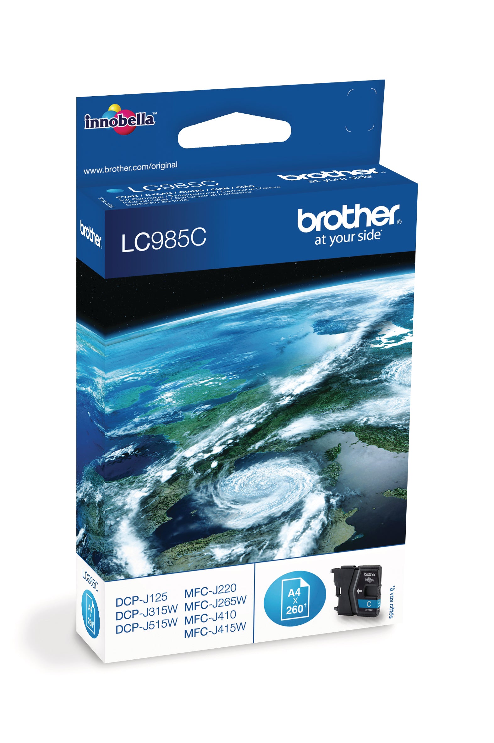 BROTHER Cartouche d'encre cyan LC-985C DCP-J315W 260 pages