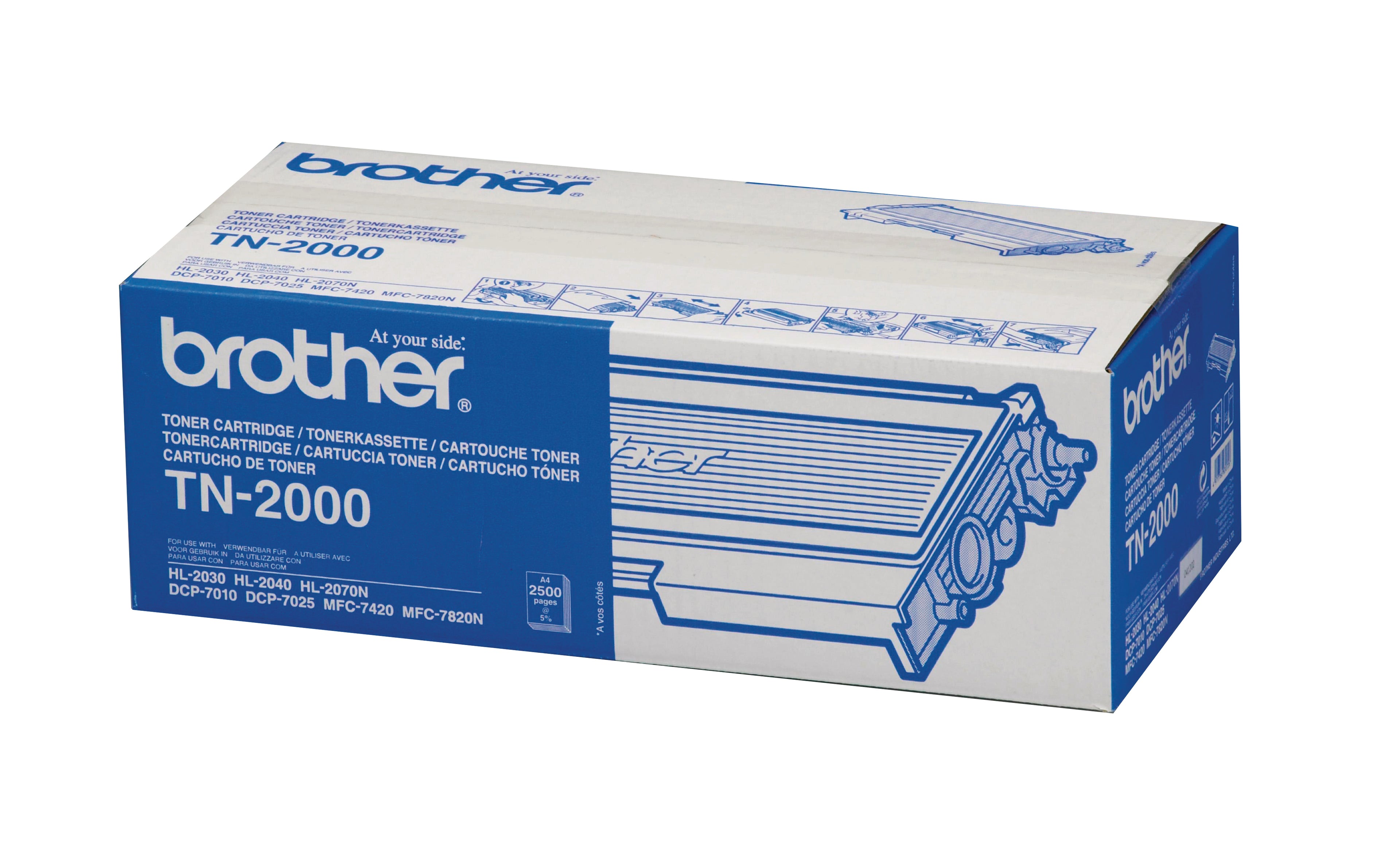 BROTHER Cartouche toner noir TN-2000 HL-2030/40/70 2500 pages