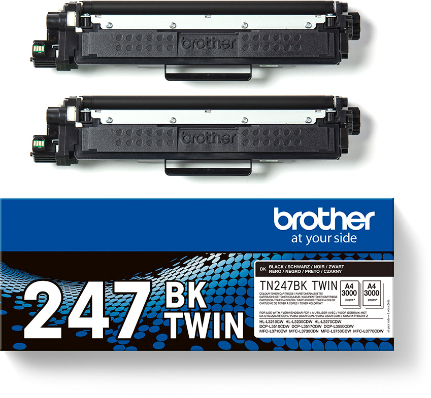 BROTHER Toner HY Twin Pack noir TN-247BKTWIN HL-L3210CW 2x3000 pages