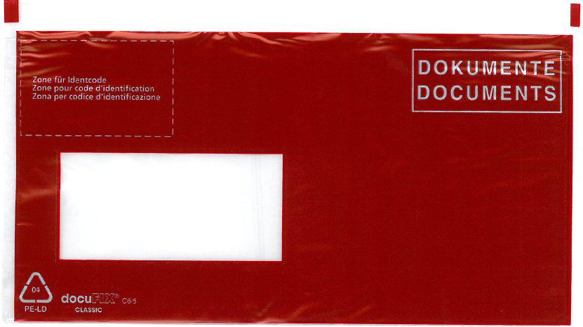 BÜROLINE Pochette courier D/F C6/5 306249 rouge 250 pcs.