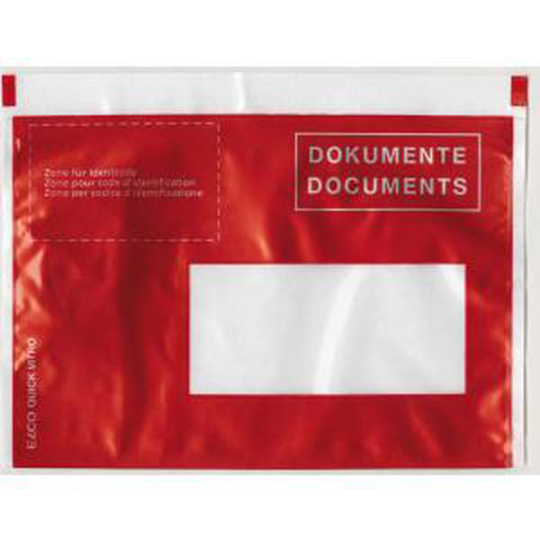 BÜROLINE Pochette courier rouge C6 306250 avec impression 250 pcs.