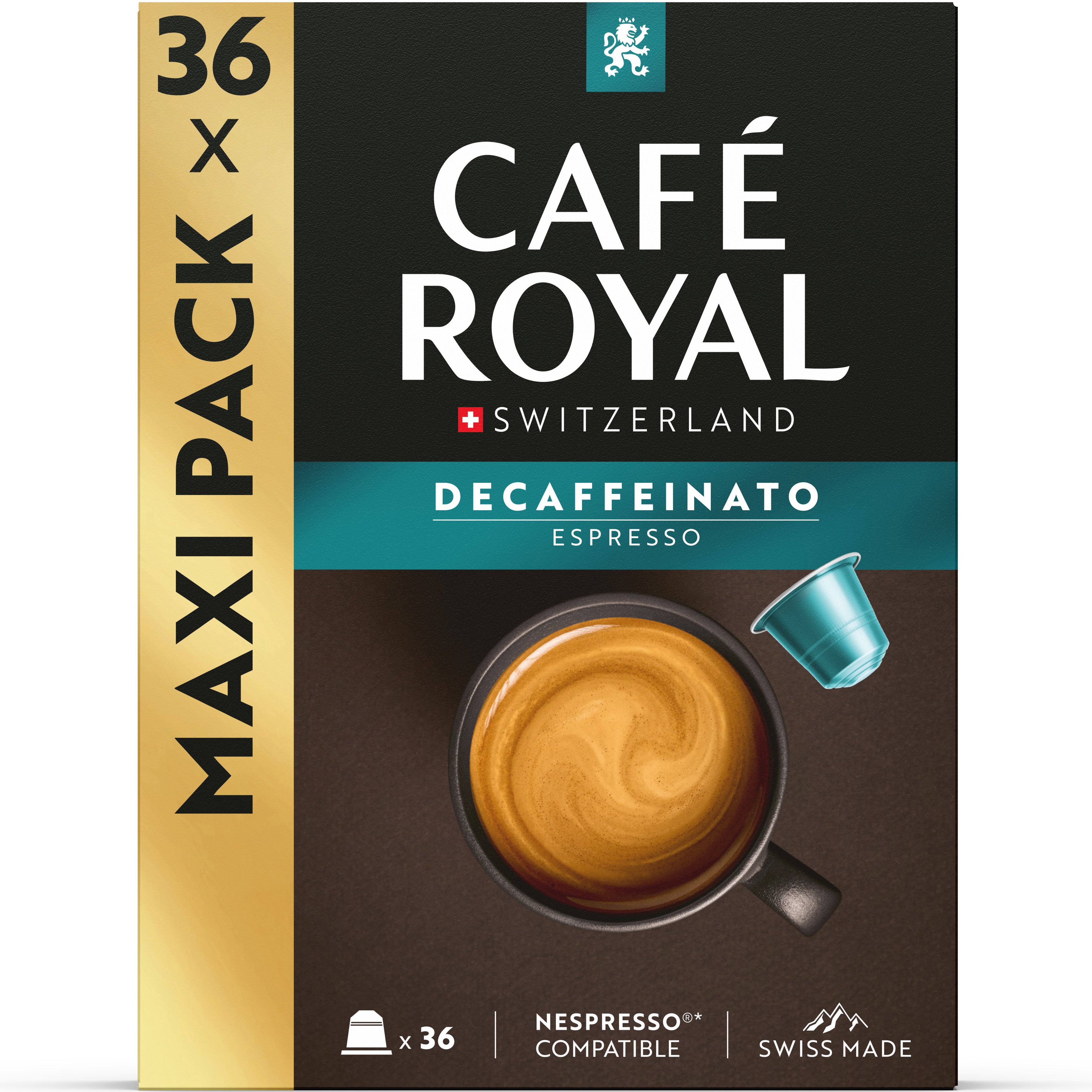 CAFE ROYAL Caps Aluminium 10173073 Espresso Decaffeinato 36 pcs.