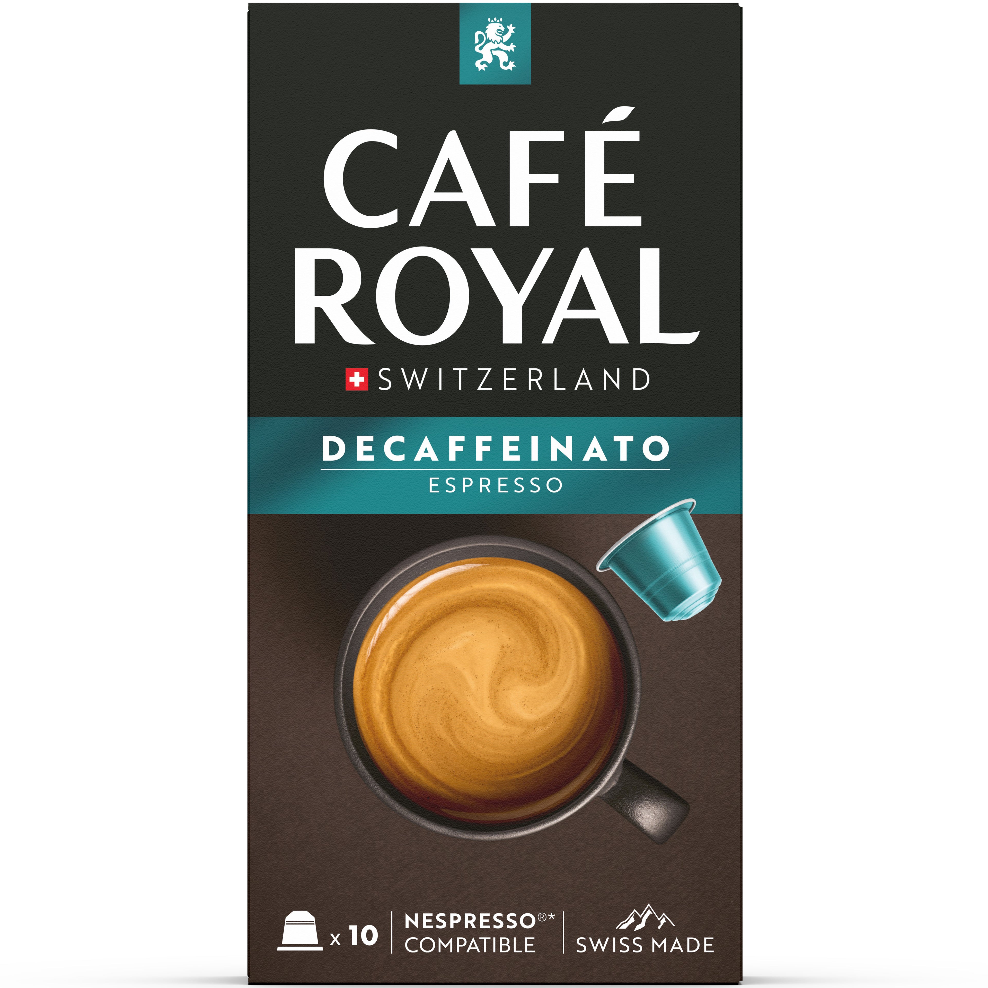 CAFE ROYAL Caps Aluminium 2001772 Decaffeinato Espresso 10 pcs.