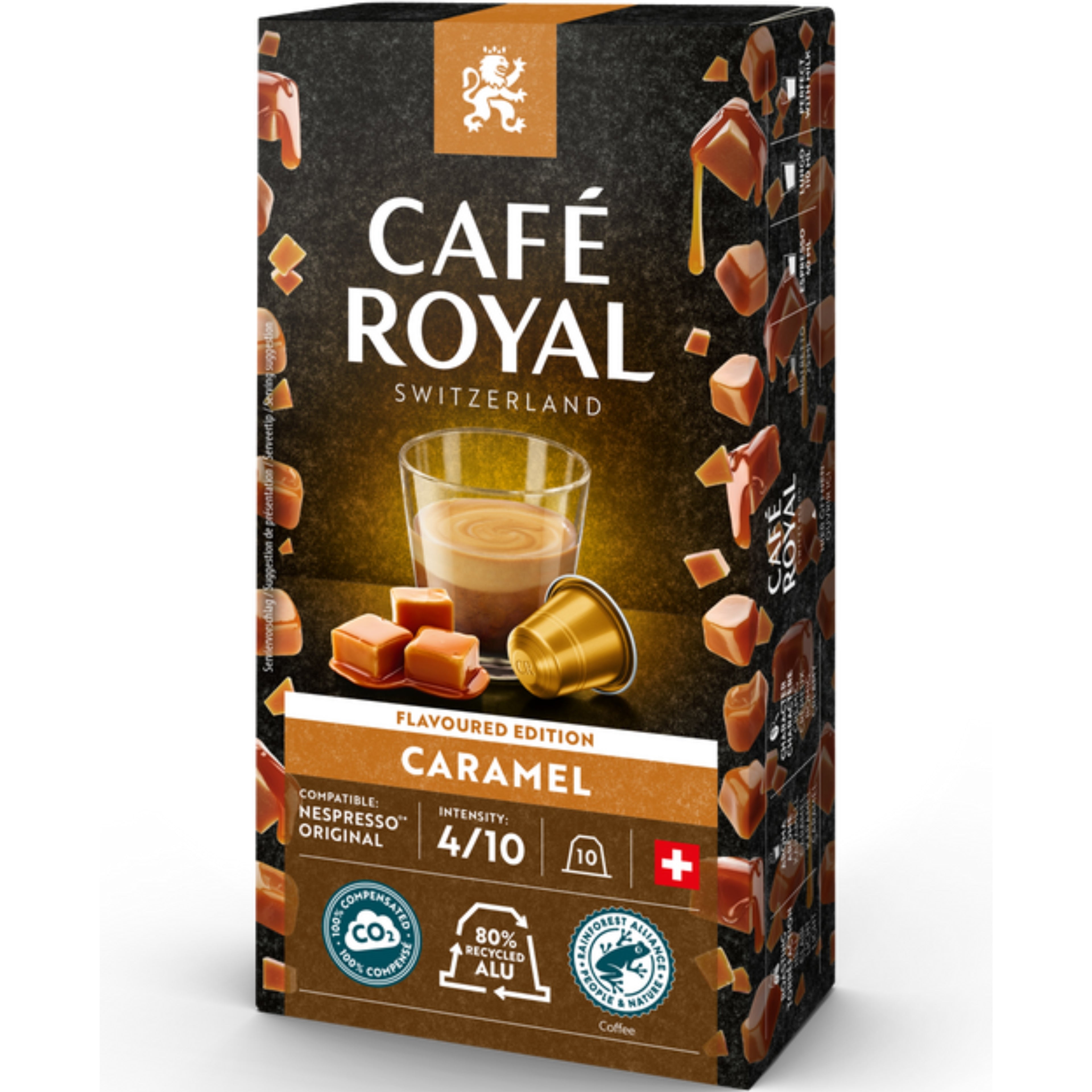 CAFE ROYAL Caps Aluminium 2001783 Caramel 10 pcs.
