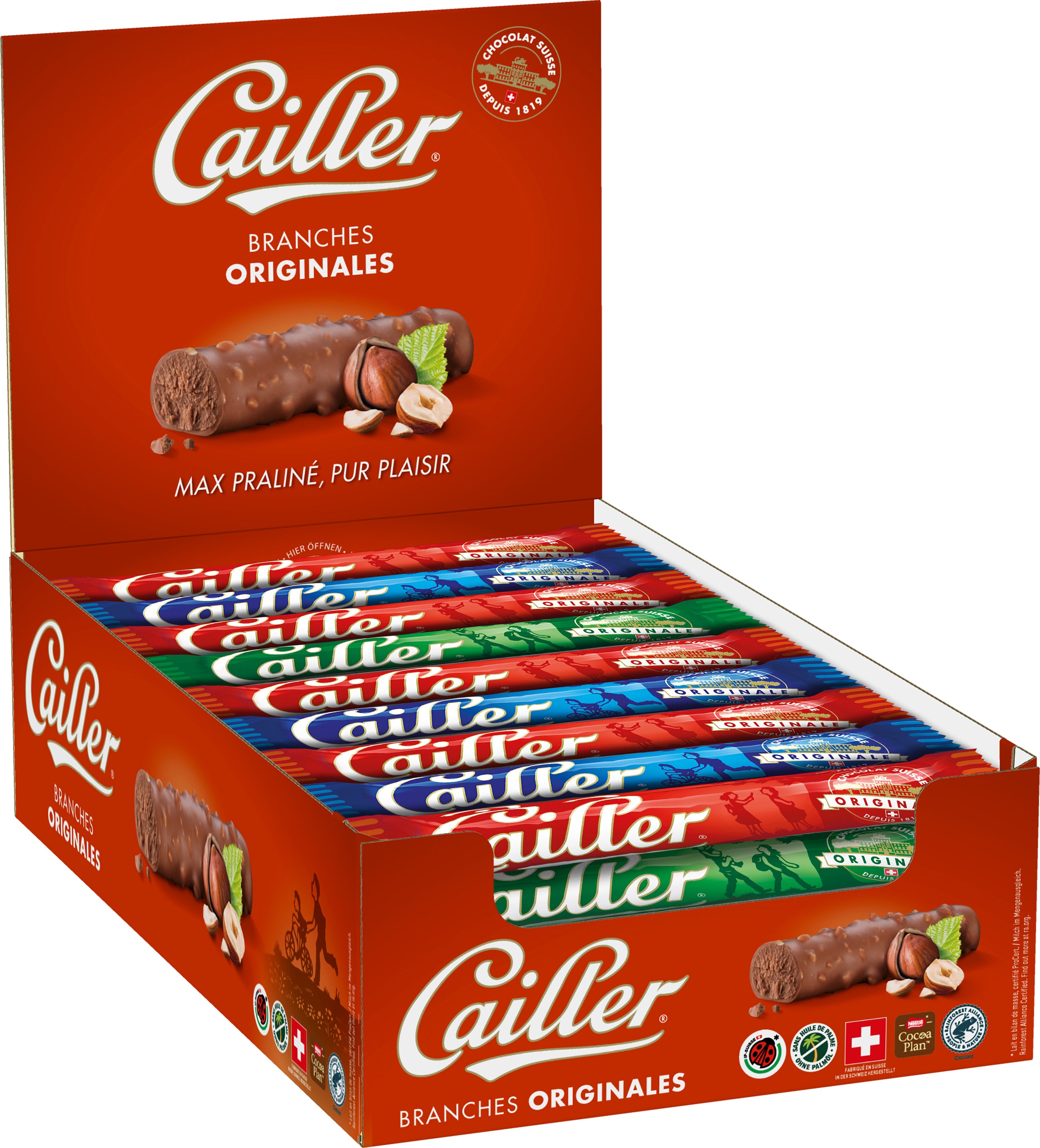 CAILLER Branches Lait 12367827 46g, 44 pcs.