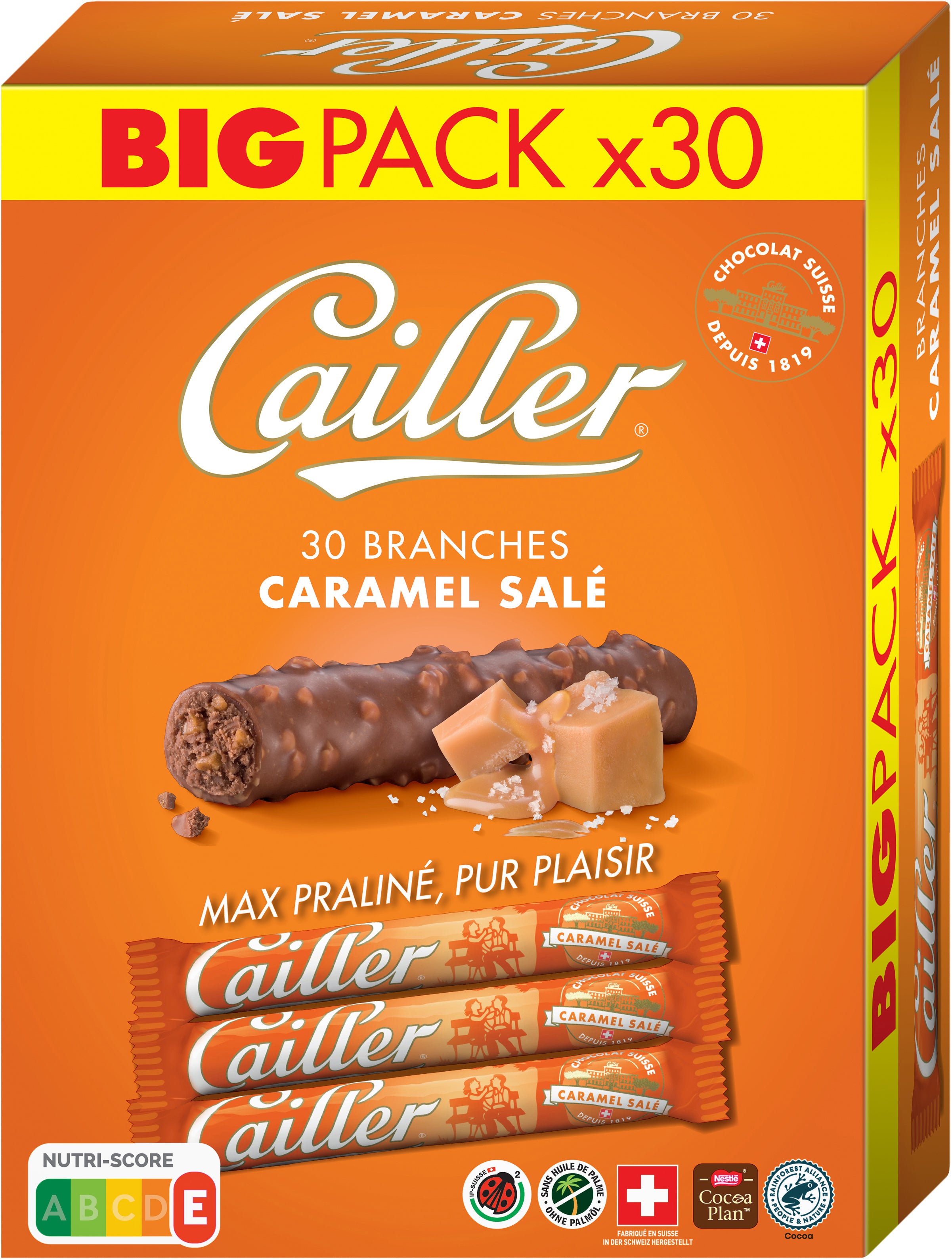 CAILLER Branches Crunchy Caramel 12611554 23g, 30 pcs.