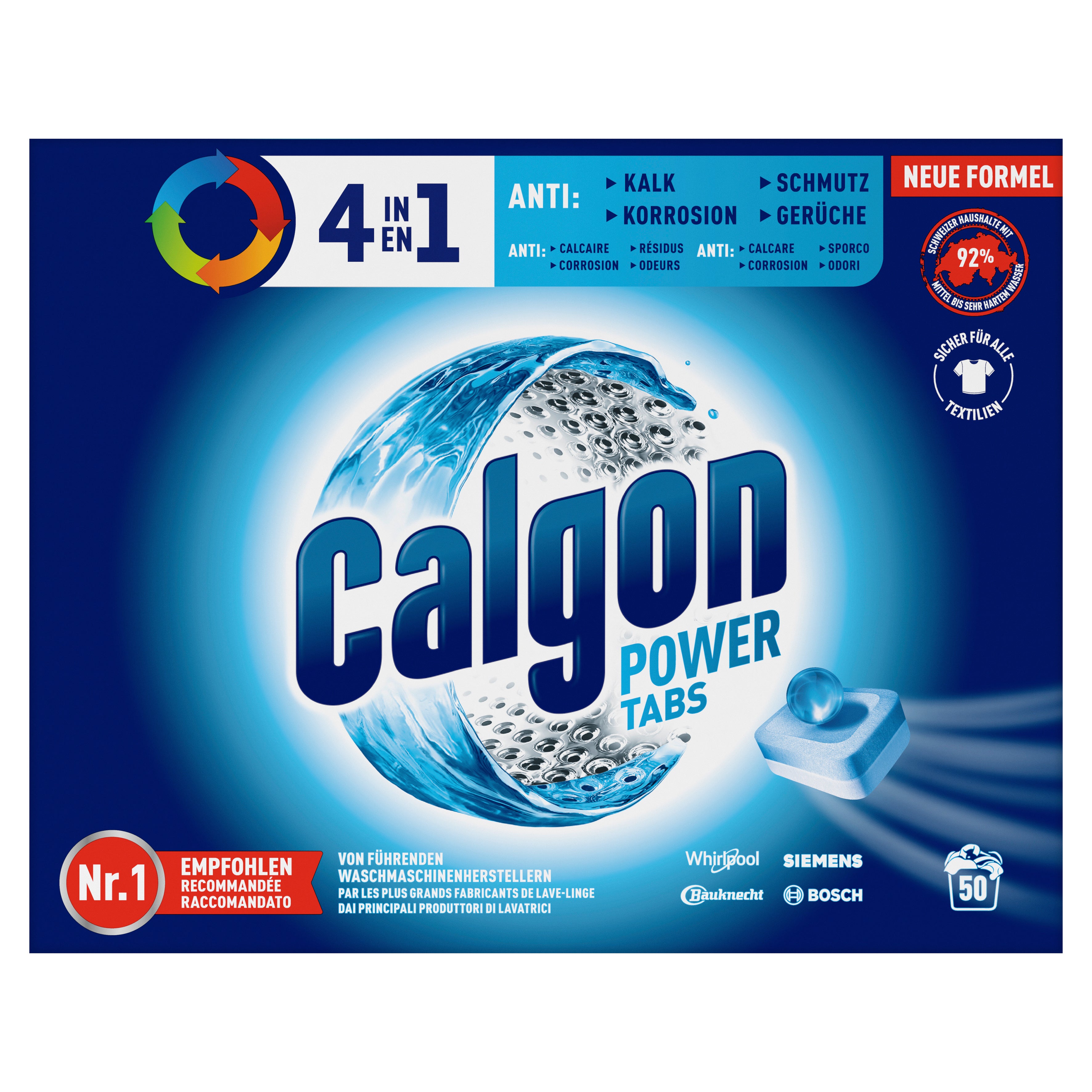 CALGON Tabs 3247919 4en1 50 Tabs