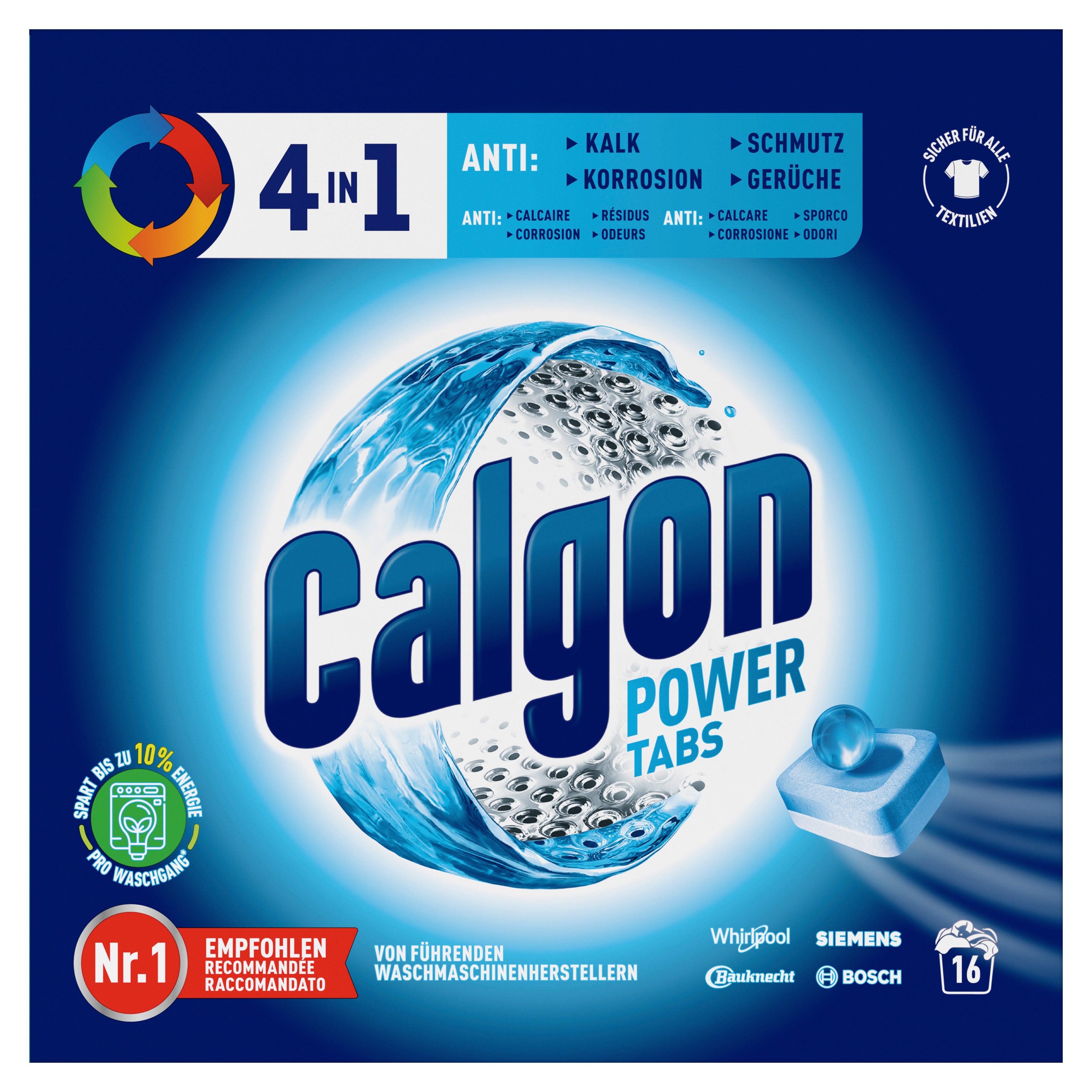 CALGON Tabs 3249757 4en1 16 Tabs
