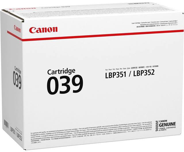 CANON Cartouche toner 039 noir 0287C001 LBP 351x/352x 11'000 pages
