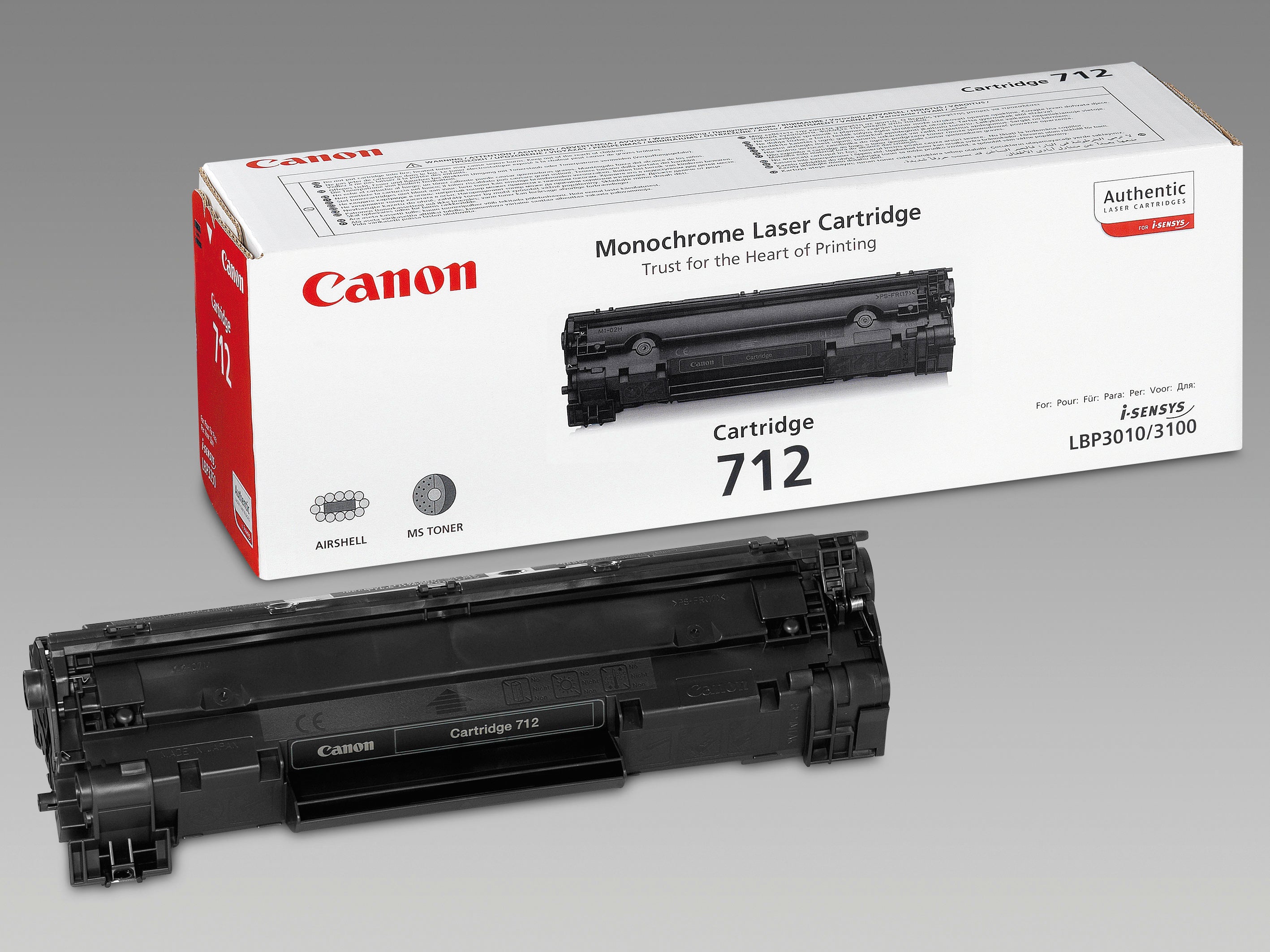 CANON Cartouche toner 712 noir 1870B002 LBP 3010/3100 1500 pages