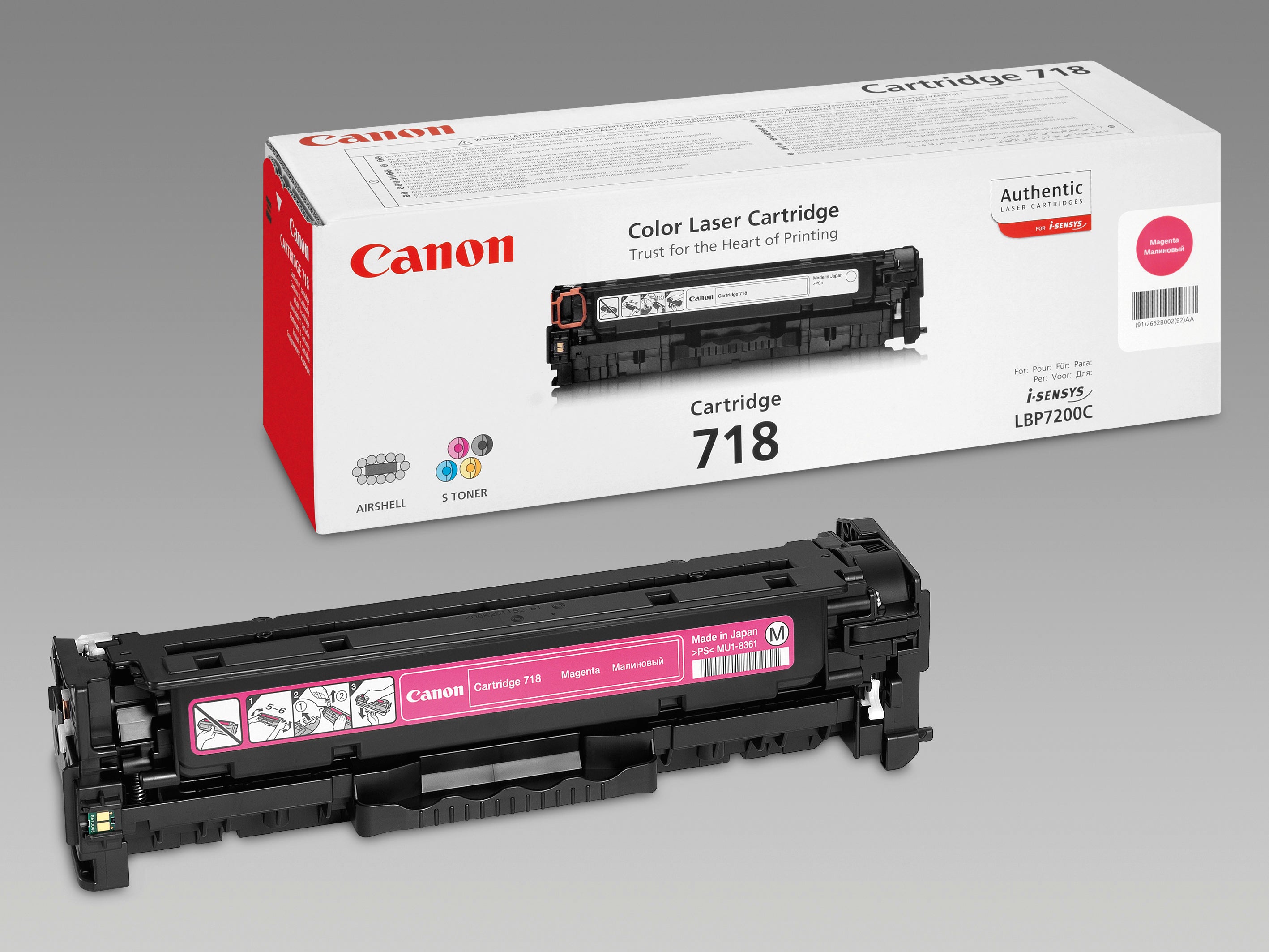CANON Cartouche toner 718 magenta 2660B002 LBP 7200 2900 pages