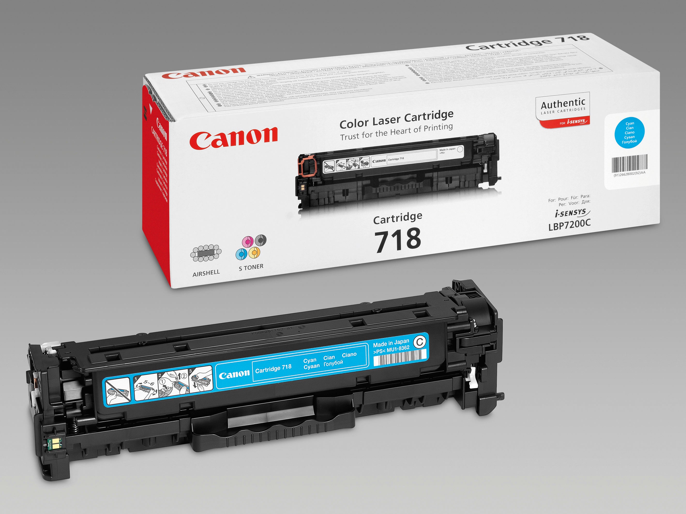 CANON Cartouche toner 718 cyan 2661B002 LBP 7200 2900 pages