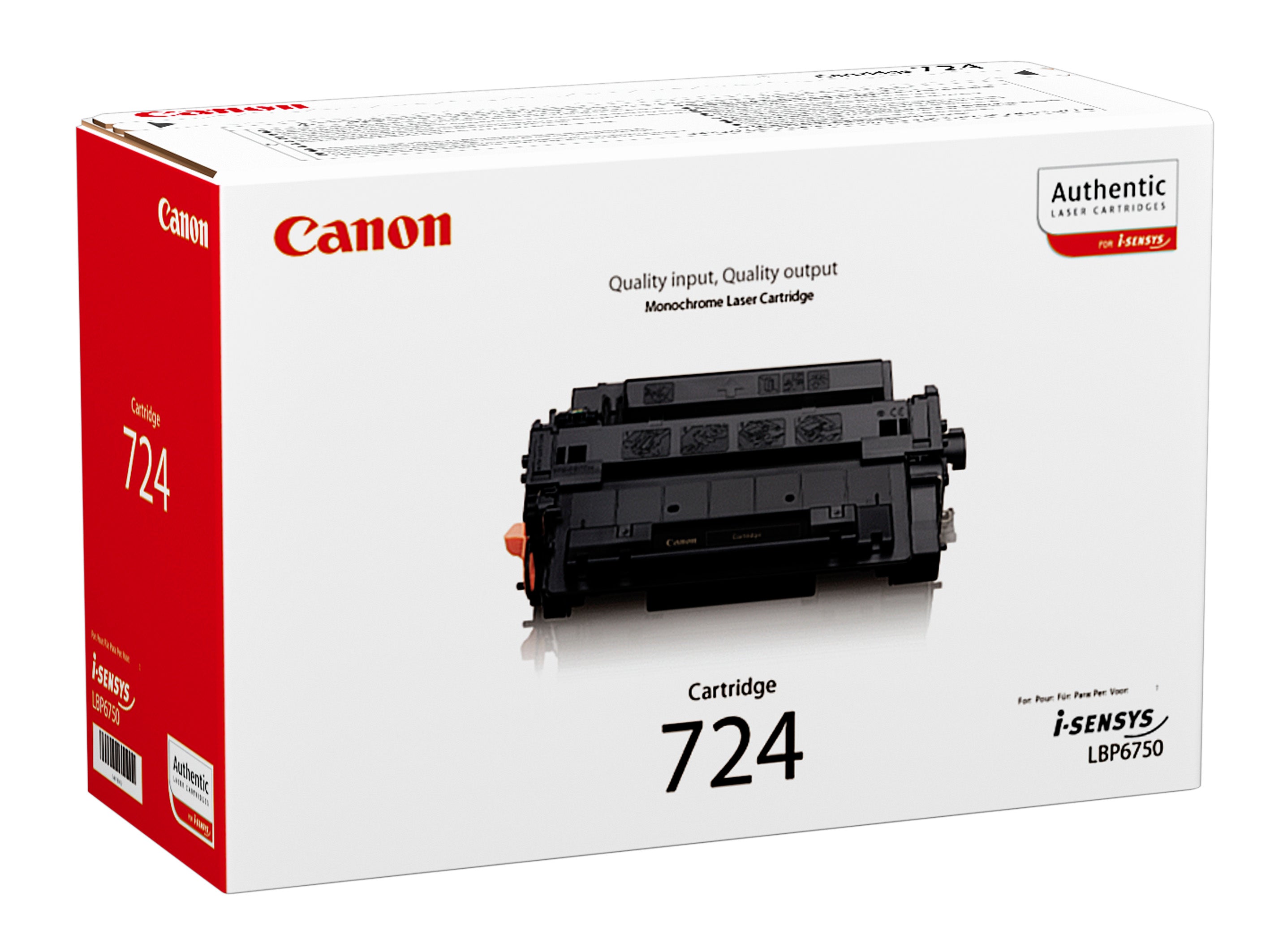 CANON Cartouche toner 724 noir 3481B002 LBP 6750dn 6000 pages