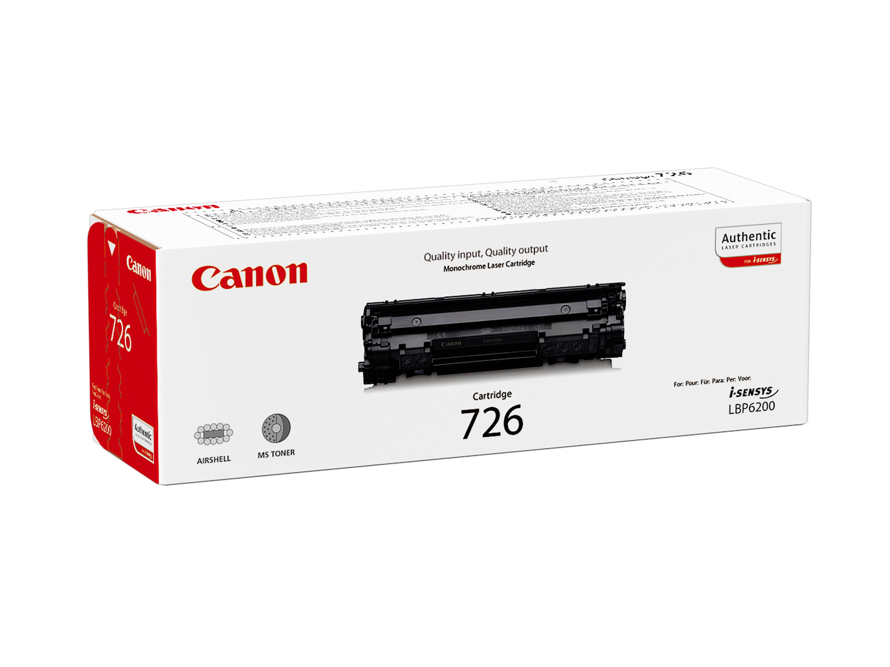 CANON Cartouche toner 726 noir 3483B002 LBP 6200d 2100 pages