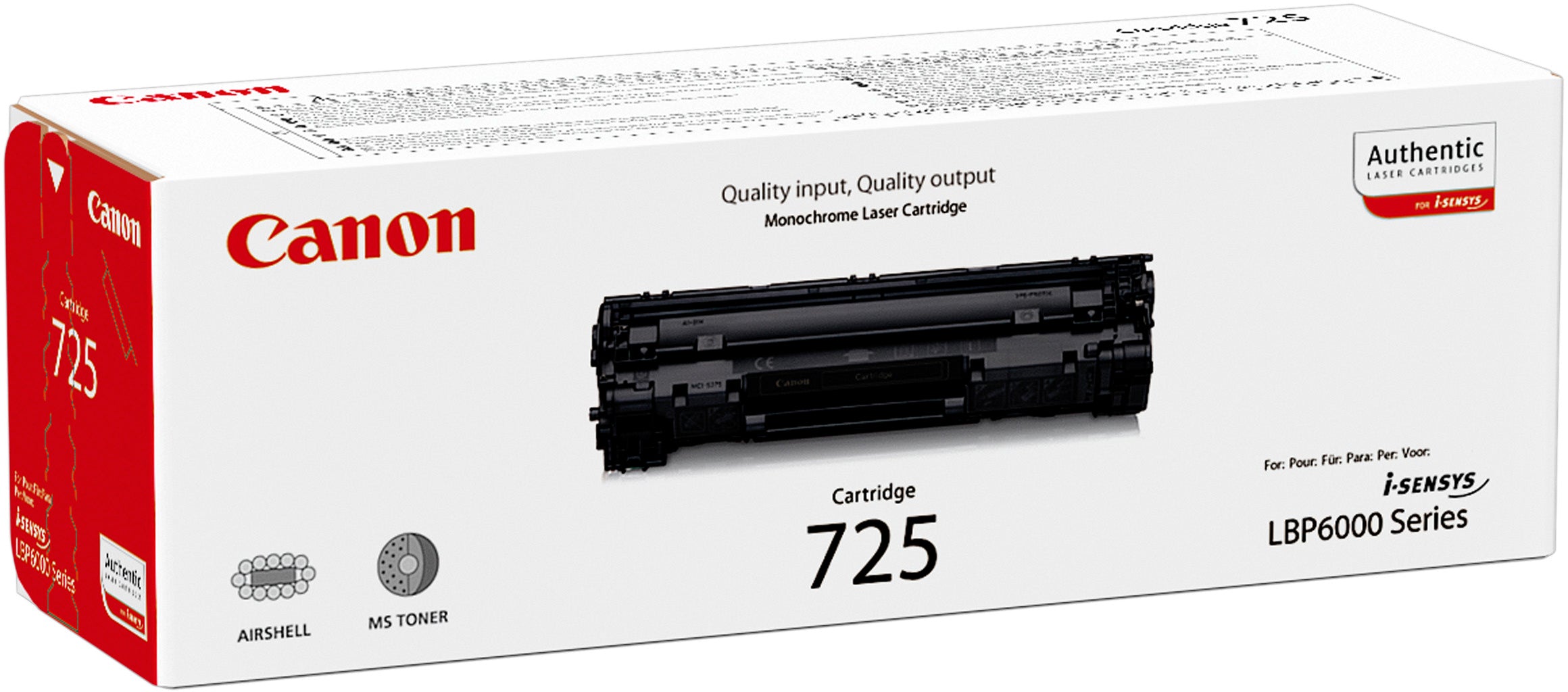 CANON Cartouche toner 725 noir 3484B002 LBP 6000 1600 pages