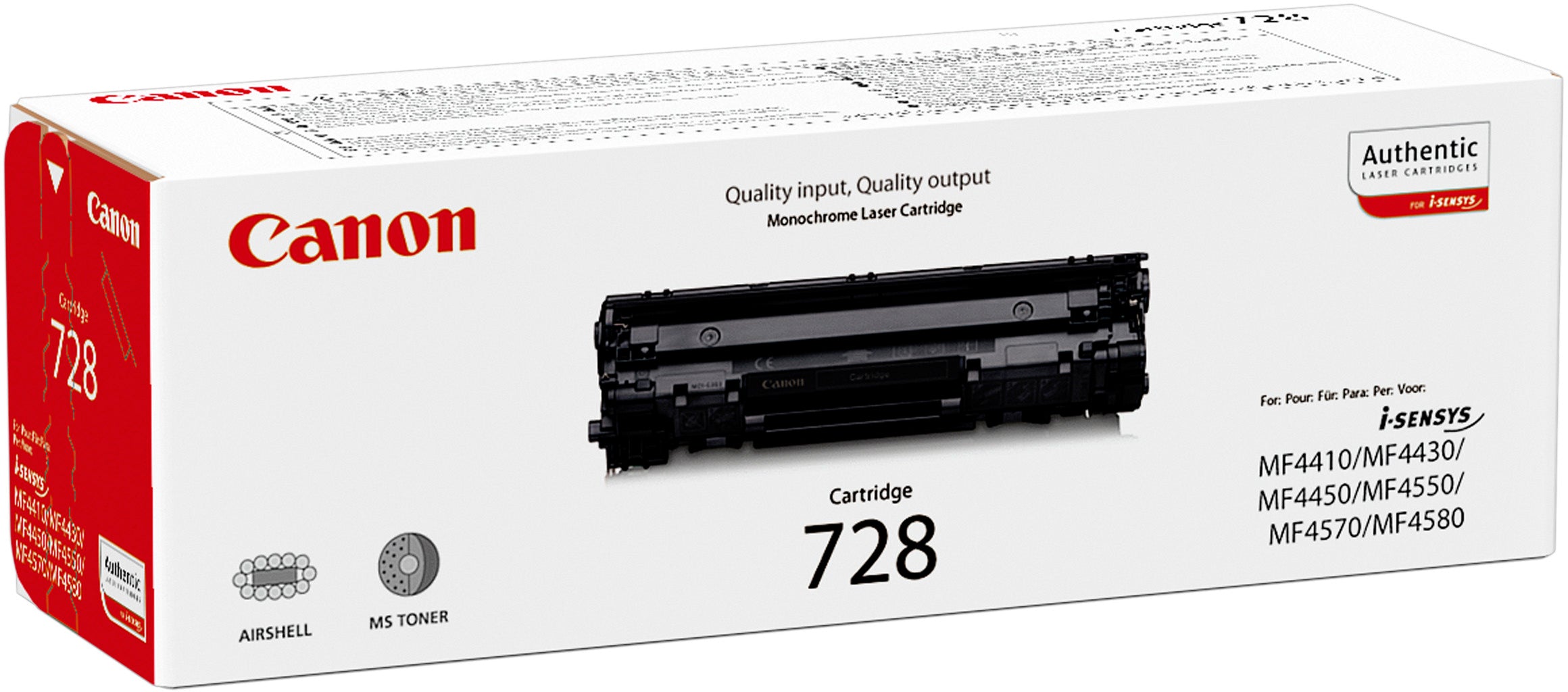CANON Cartouche toner 728 noir 3500B002 MF 4410/4580 2100 pages