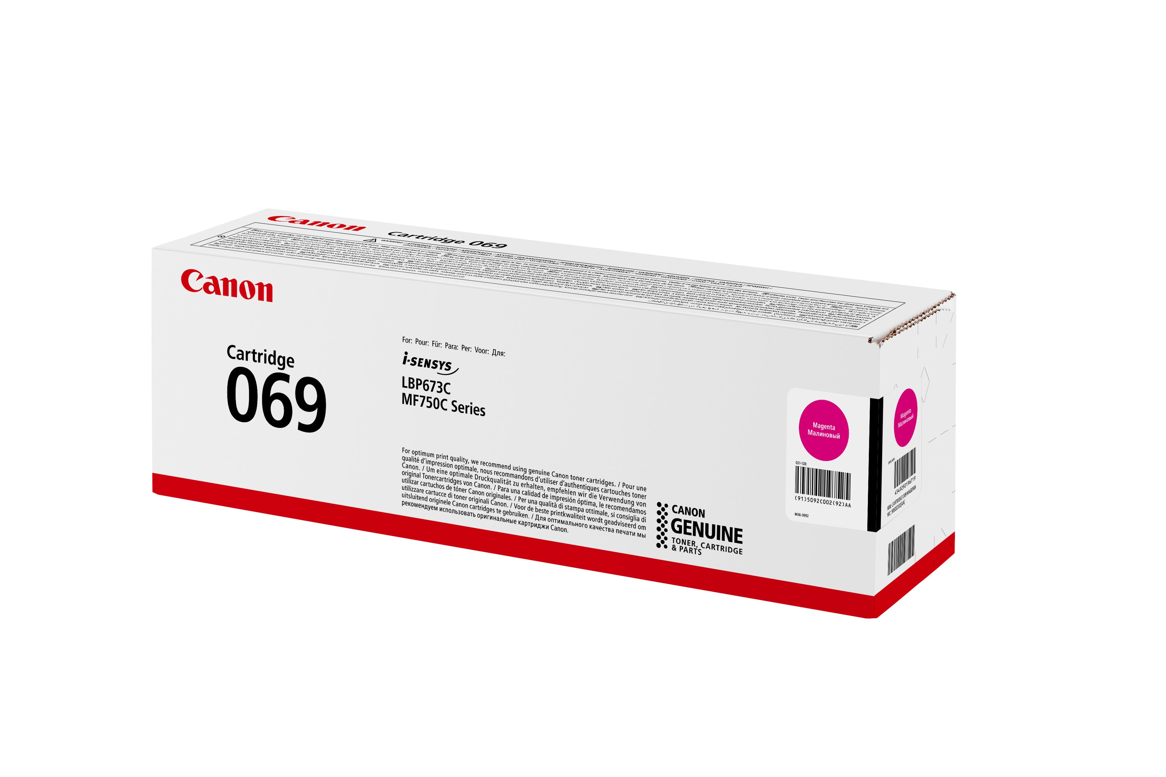 CANON Cartouche toner 069 magenta 5092C002 LBP673CDW 1900 pages