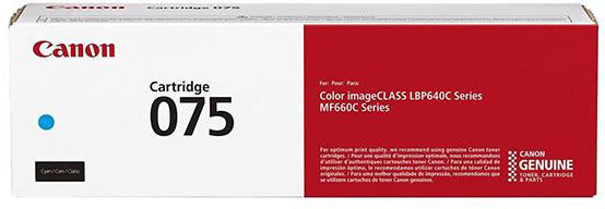 CANON Cartouche toner 075 cyan 6364C002 LBP647Cdw/664Cdw 1300 pages