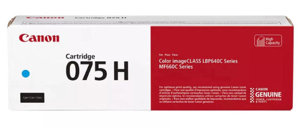 CANON Cartouche toner 075H cyan 6368C002 LBP647Cdw/664Cdw 2500 pages