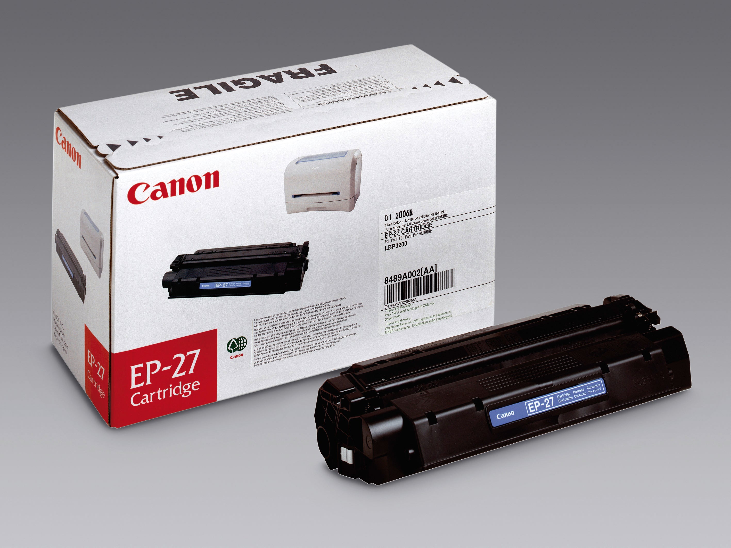 CANON Cartouche toner EP-27 noir 8489A002 LBP 3200 2500 pages