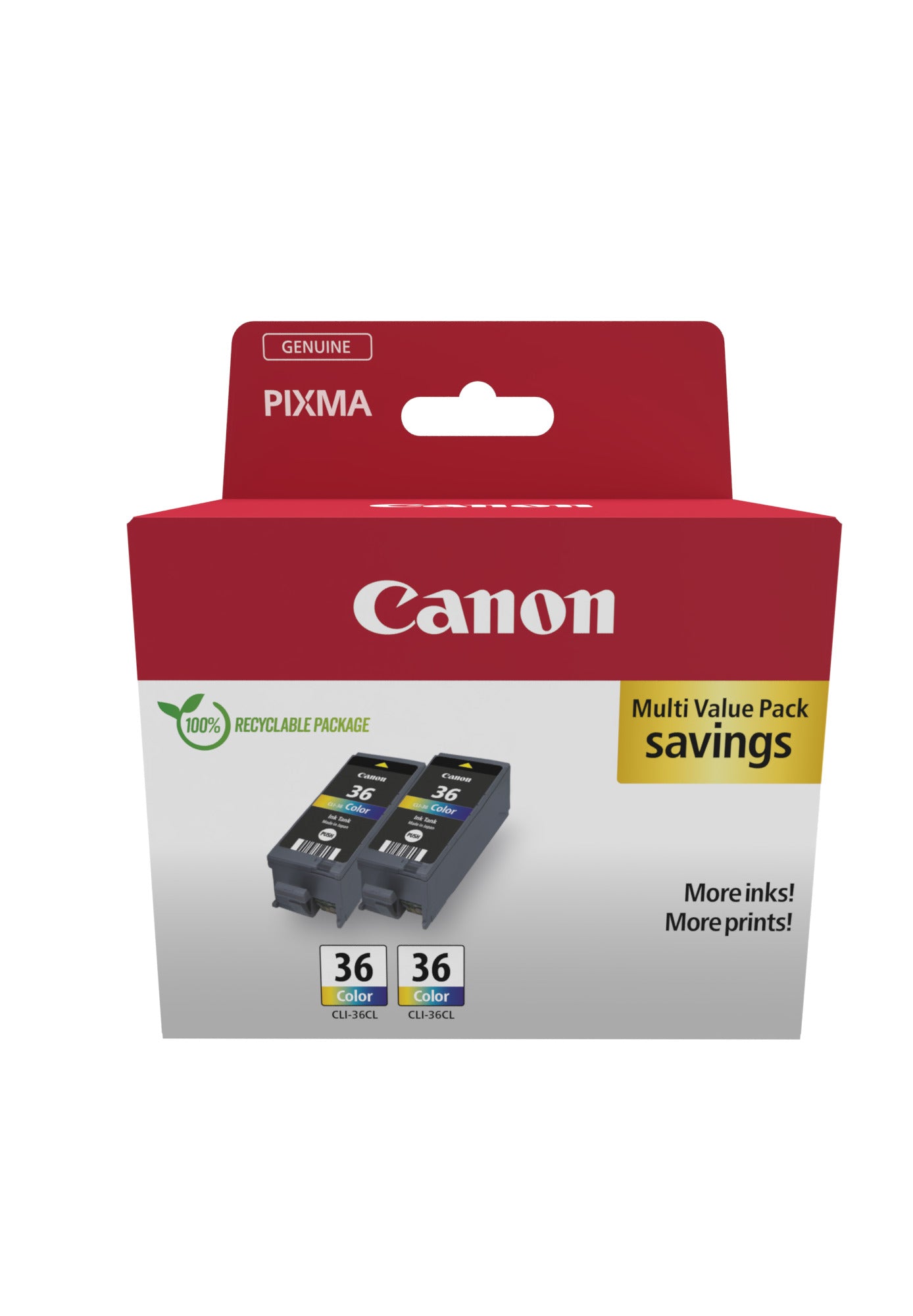 CANON Twin Pack encre color CLI-36 TWIN PIXMA iP100 2x12ml