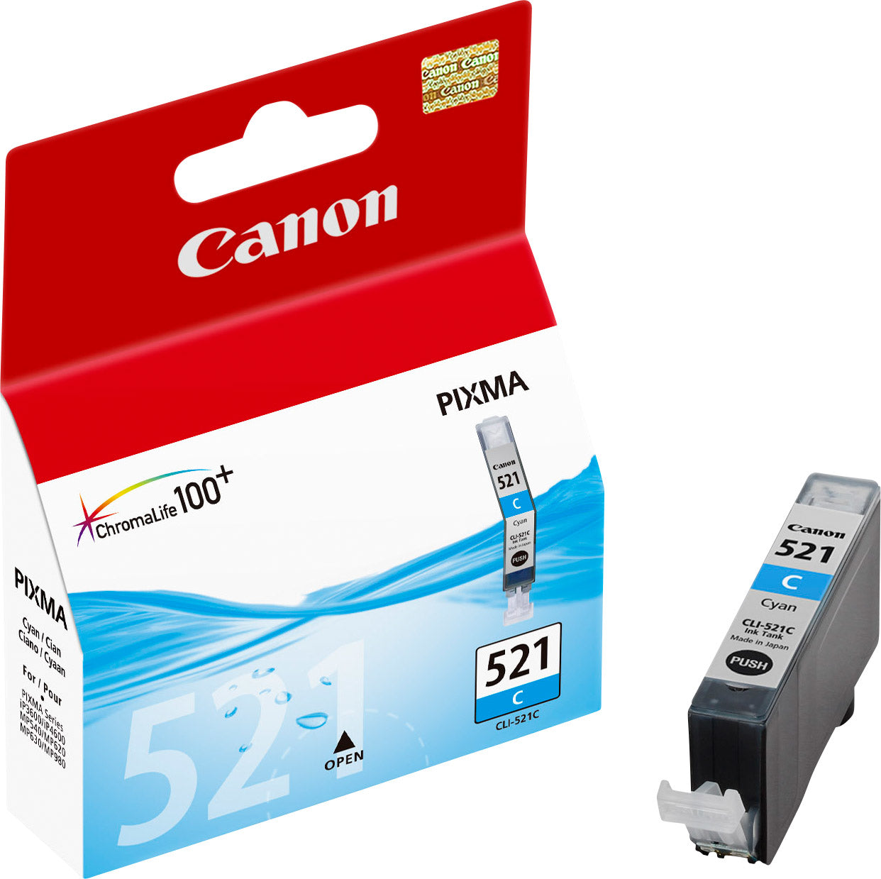 CANON Cartouche d'encre cyan CLI-521C PIXMA MP 980 9ml