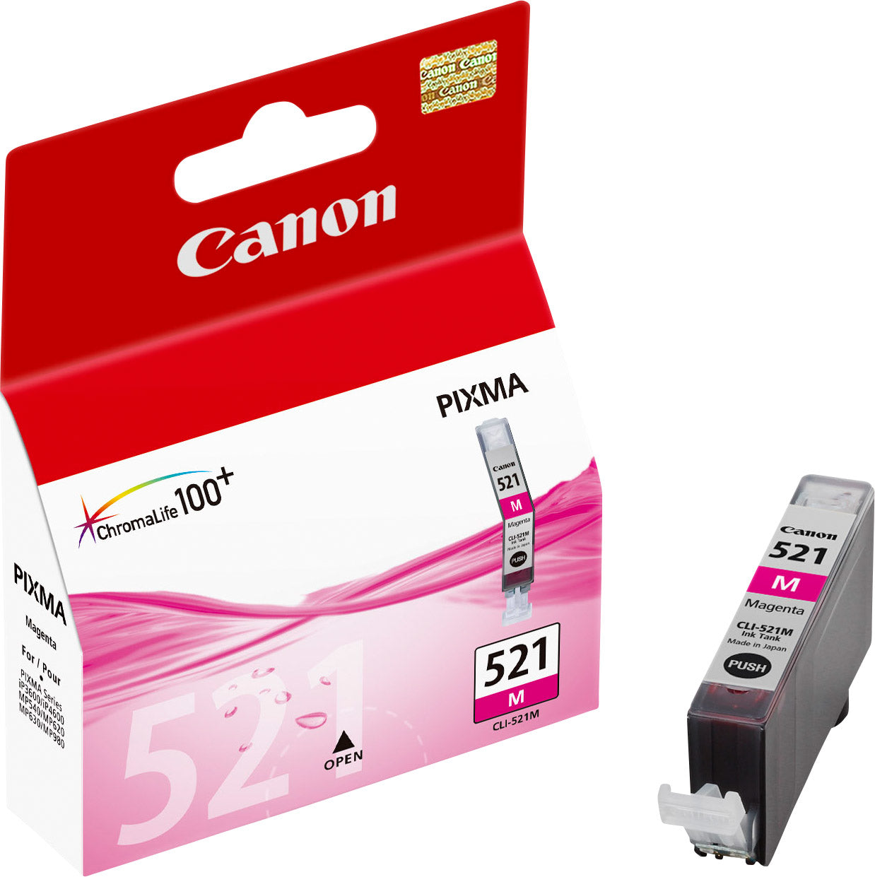 CANON Cartouche d'encre magenta CLI-521M PIXMA MP 980 9ml