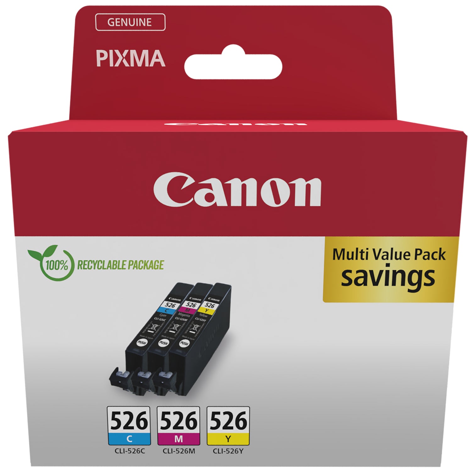 CANON Multipack encre CMY CLI-526 PIXMA iP48500 3x9ml