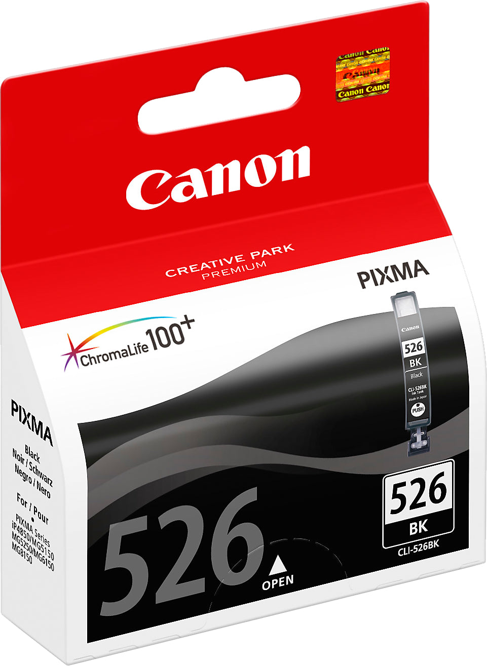 CANON Cartouche d'encre noir CLI-526BK PIXMA iP 4850 9ml