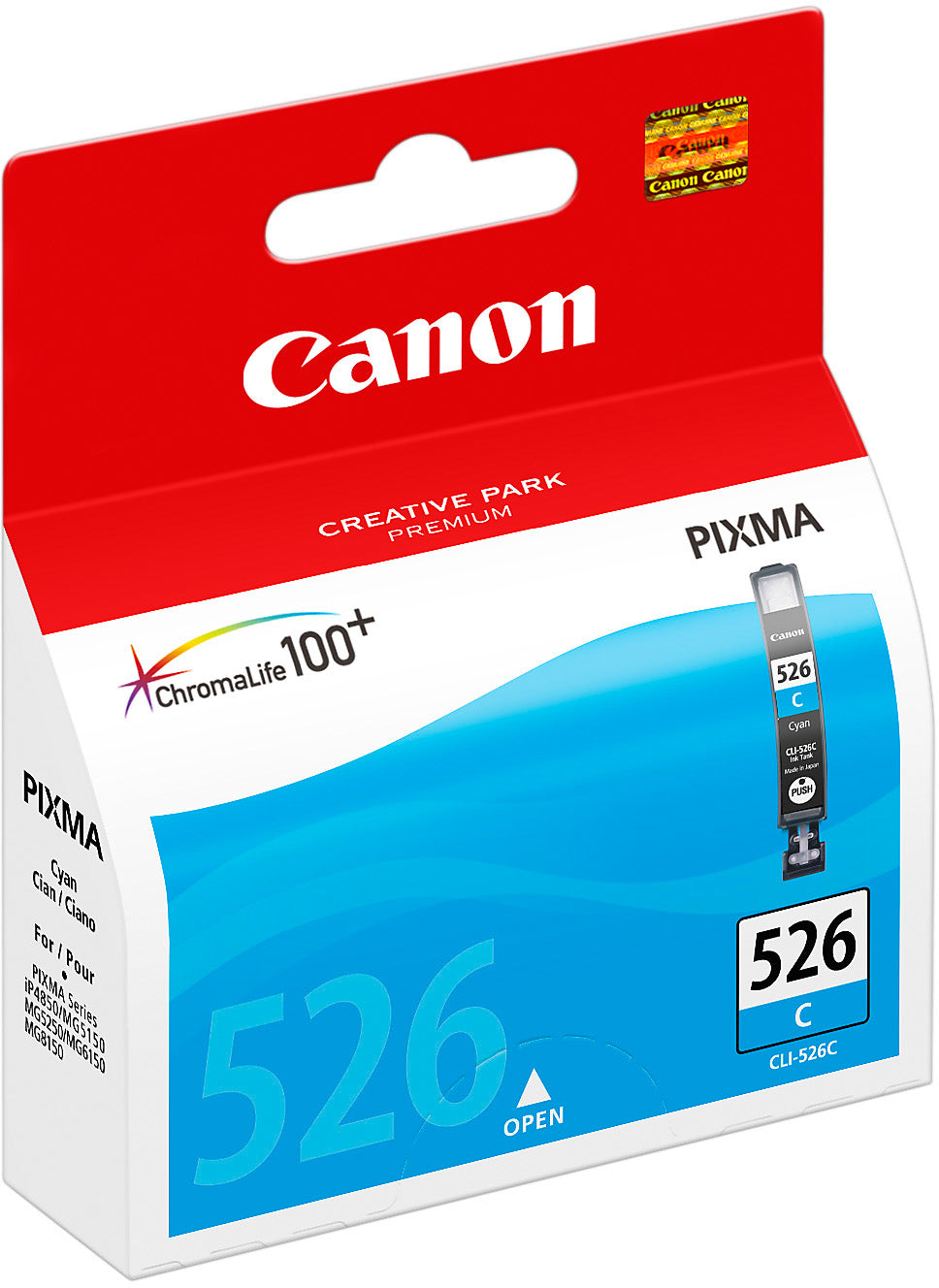 CANON Cartouche d'encre cyan CLI-526C PIXMA iP 4850 9ml