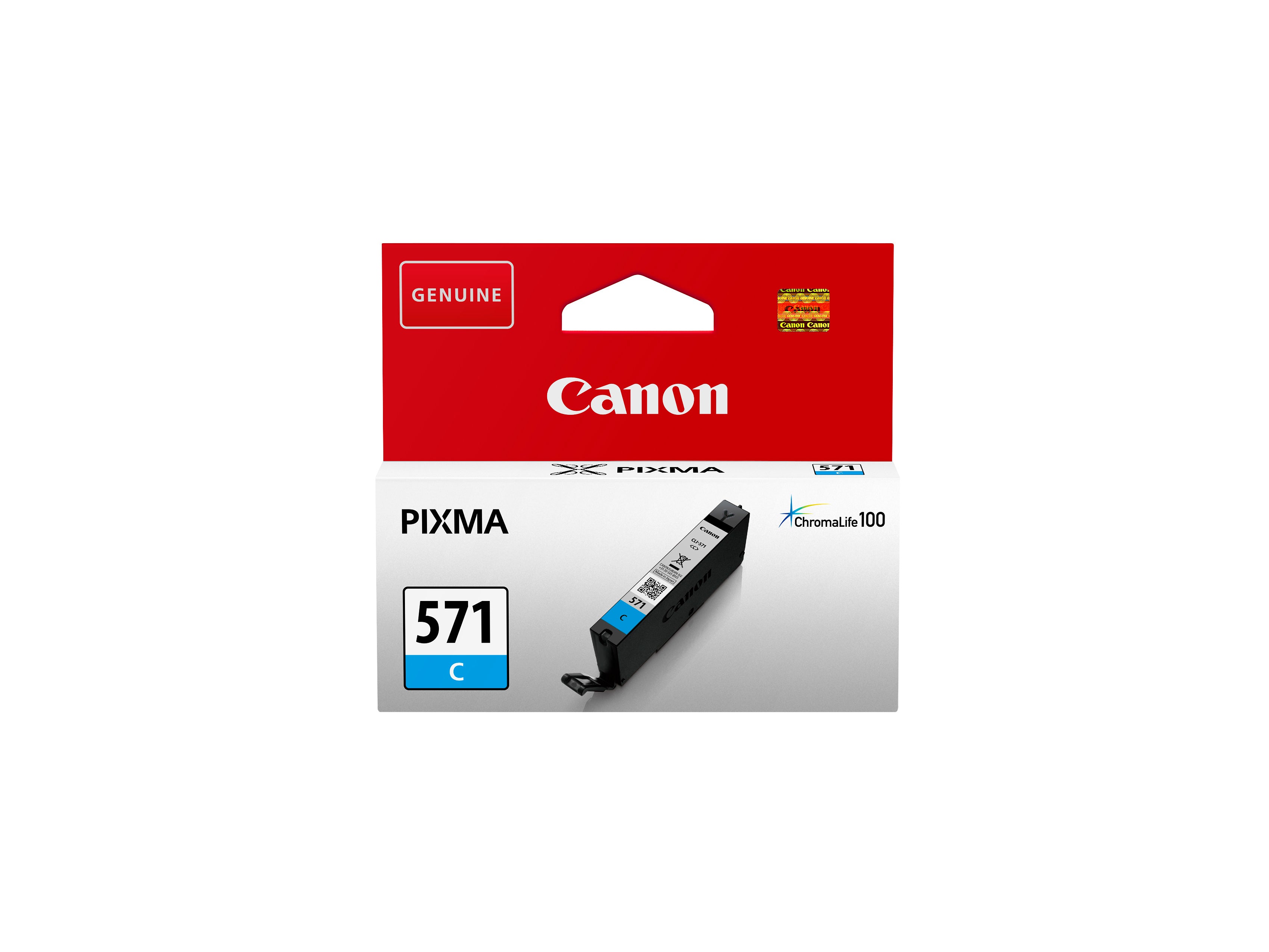 CANON Cartouche d'encre cyan CLI-571C PIXMA MG5750 7ml