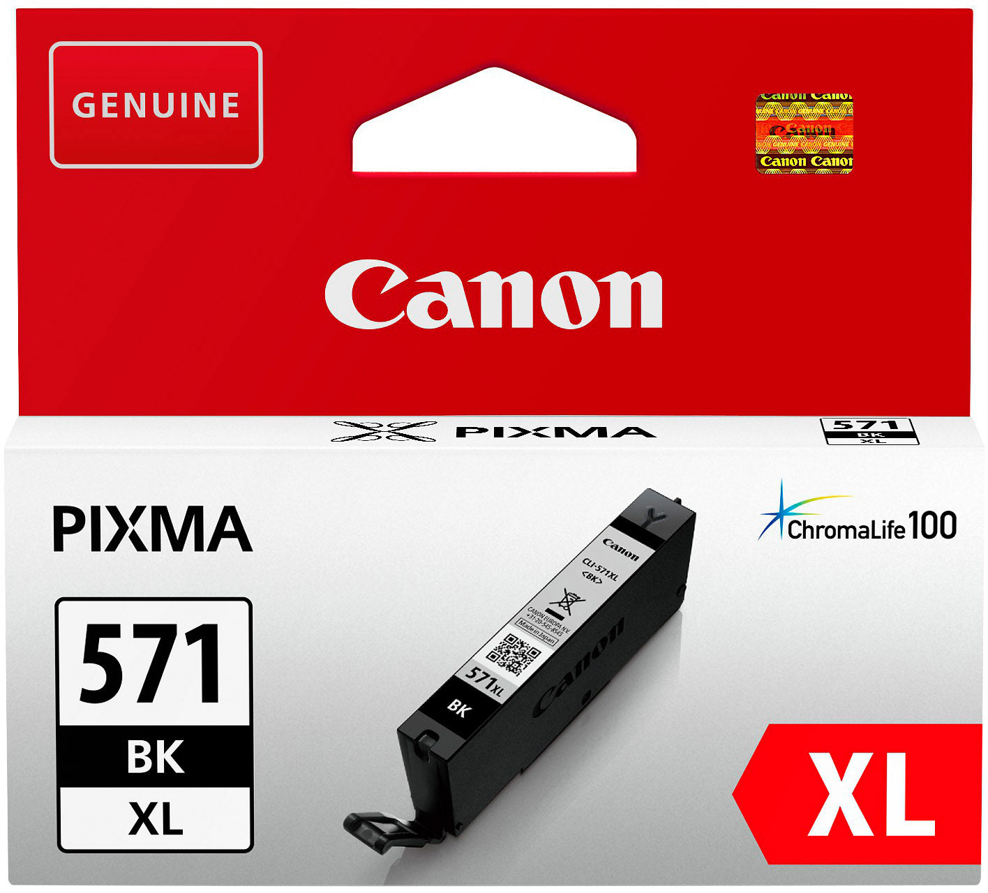 CANON Cartouche d'encre XL noir CLI-571XLBK PIXMA MG5750 11ml