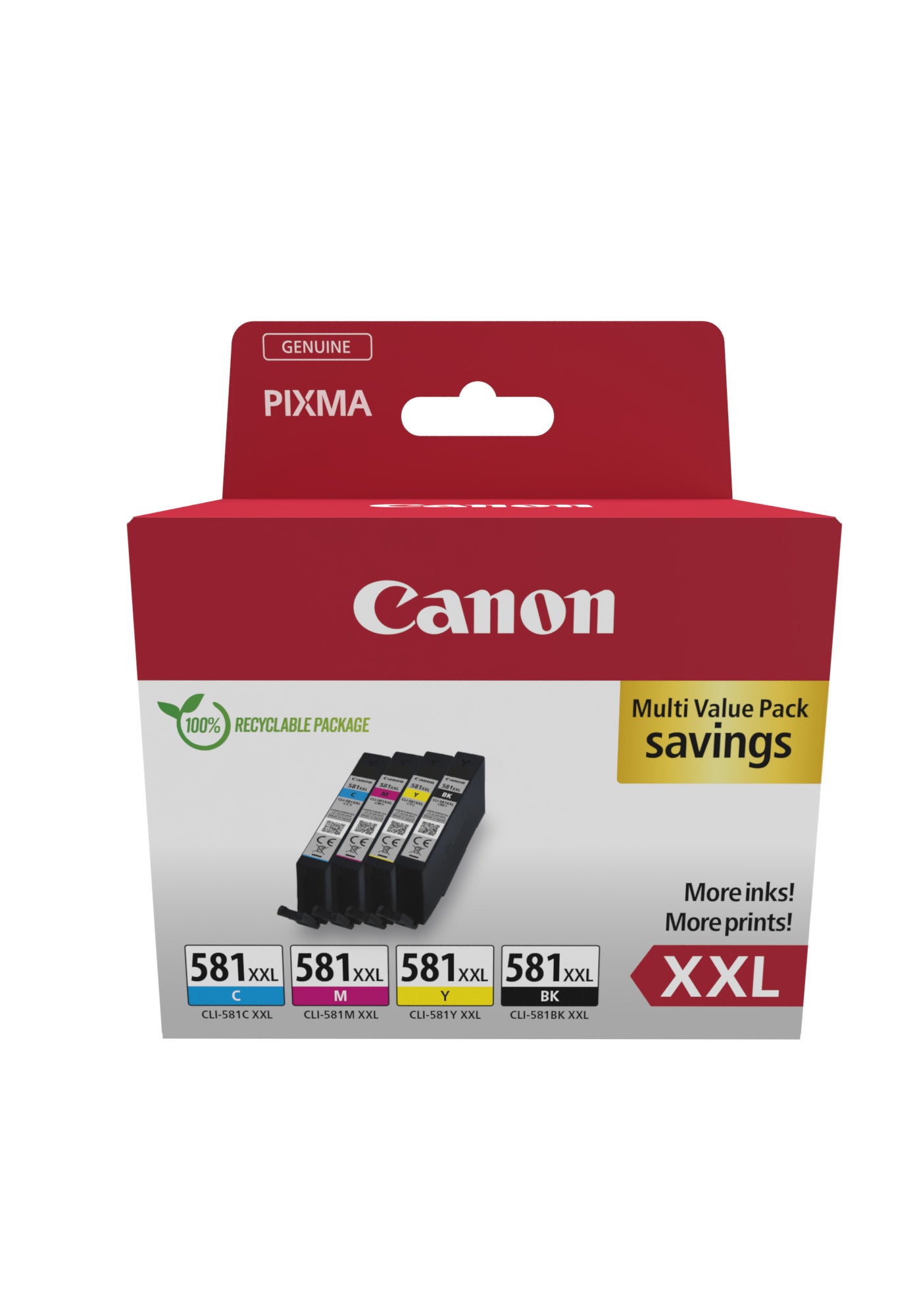 CANON Multipack ink XXL BKCMY CLI-581XXL Pixma TR7550 4x11.7ml