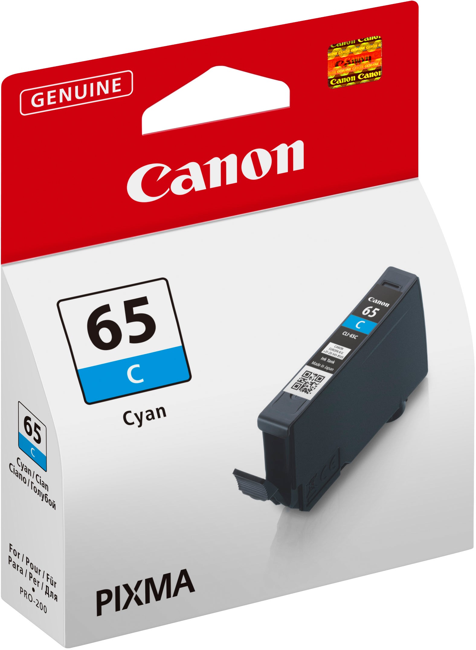 CANON Cartouche d'encre cyan CLI-65C PIXMA Pro-200 12.6ml