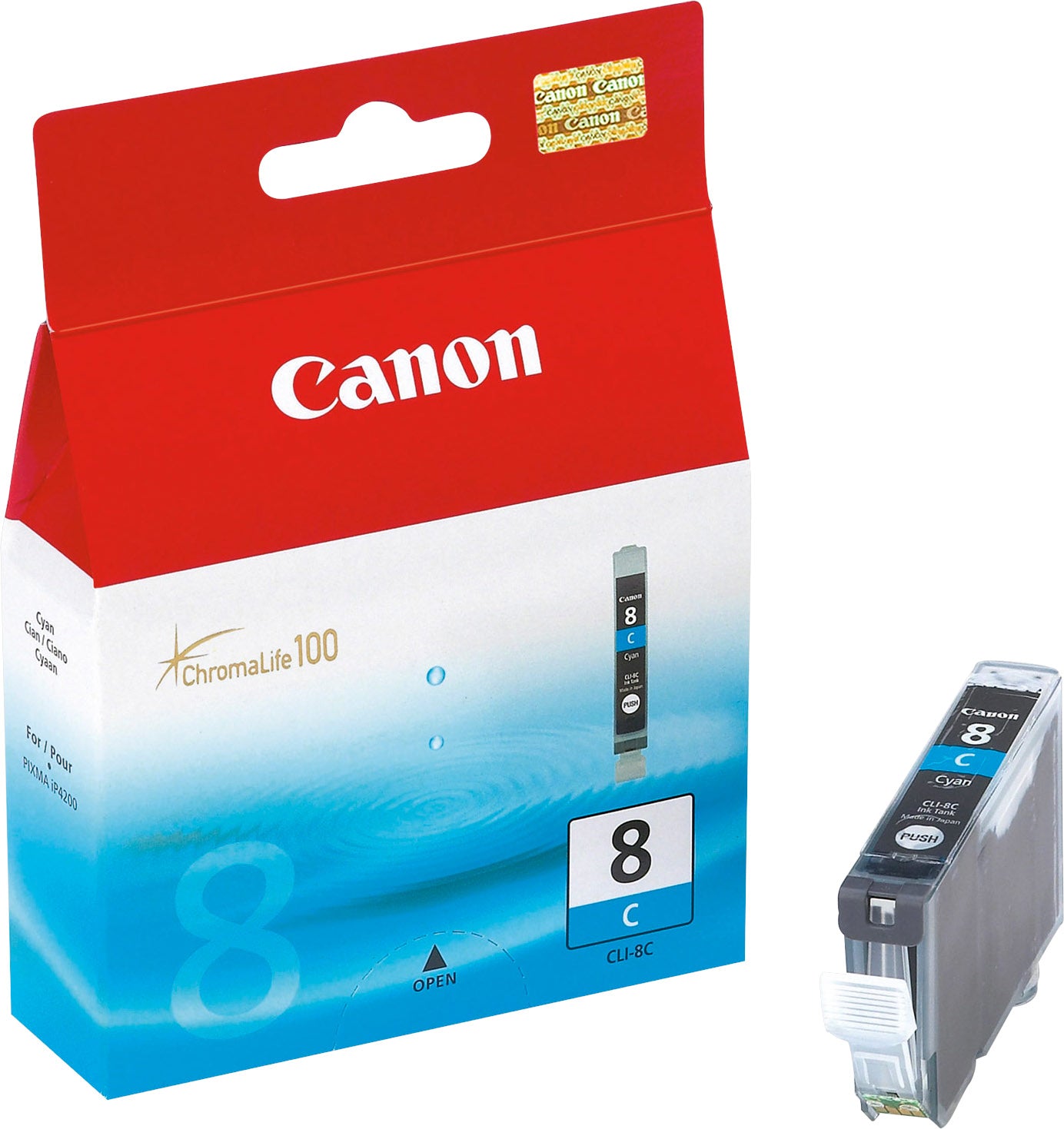 CANON Cartouche d'encre cyan CLI-8C PIXMA iP 5200 13ml