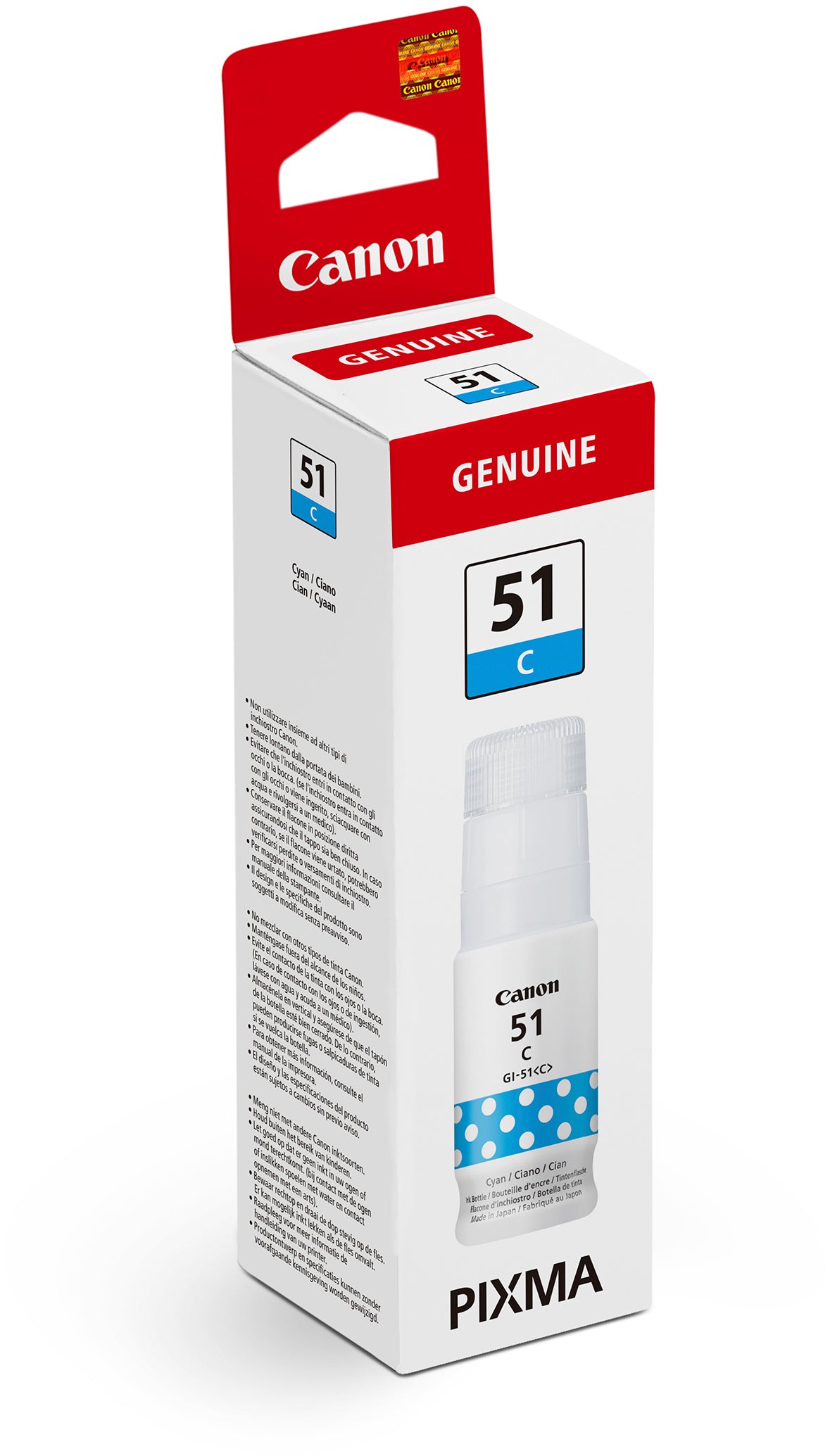 CANON Bouteille d'encre cyan GI-51C PIXMA G2520/G2560 70ml