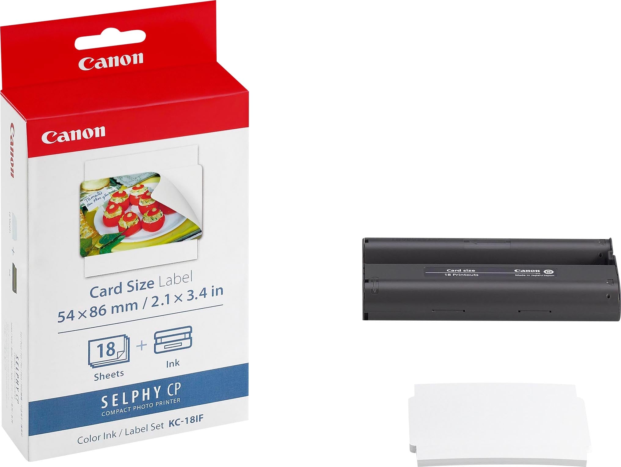 CANON Encre Coul./Etiquett 8,6x5,4cm KC18IF CP 100 (Card Size) 18 feuilles