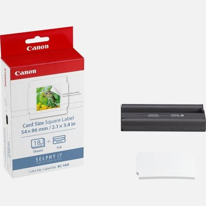 CANON Encre Coul./Etiquett 8,6x5,4cm KC18IS CP 1200 (Square) 18 feuilles