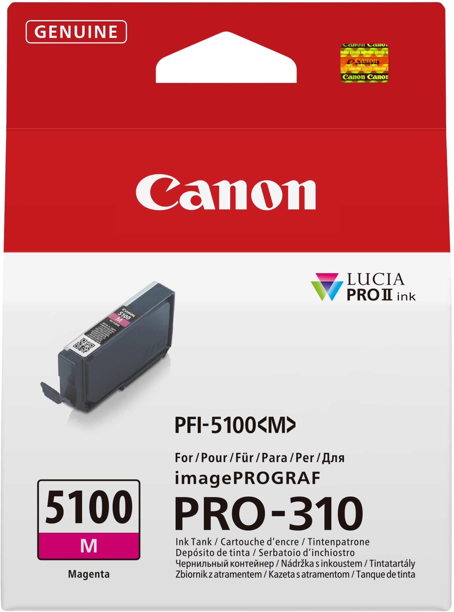 CANON Cartouche d'encre magenta PFI-5100M iPF PRO-310 14ml