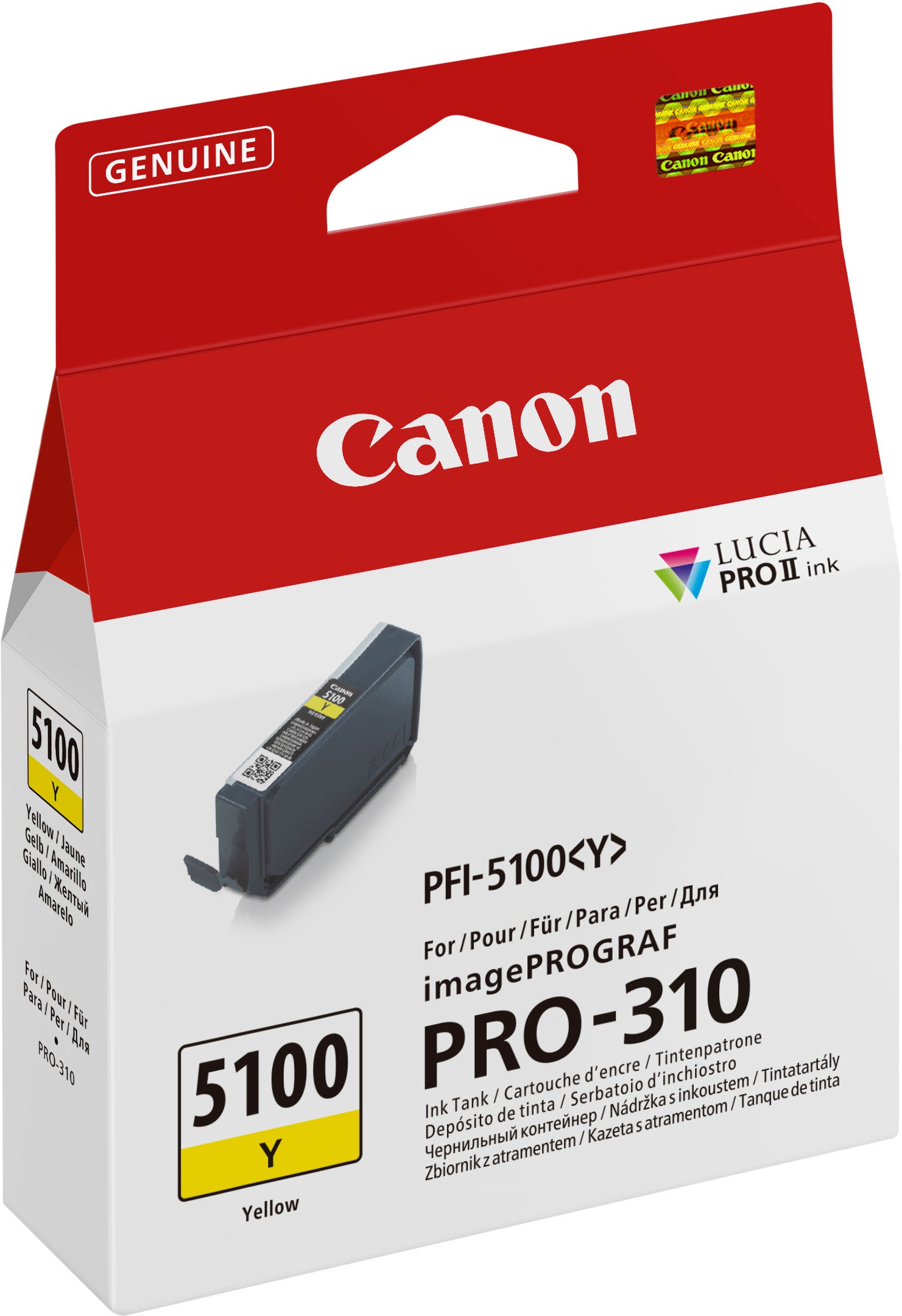 CANON Cartouche d'encre yellow PFI-5100Y iPF PRO-310 14ml