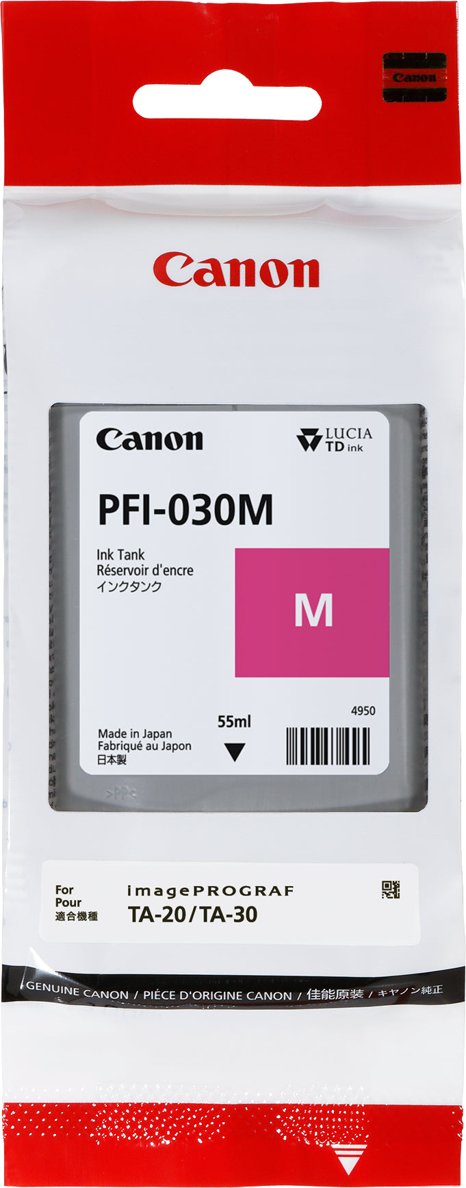 CANON Cartouche d'encre magenta PFI030M iPF TX-20 55ml