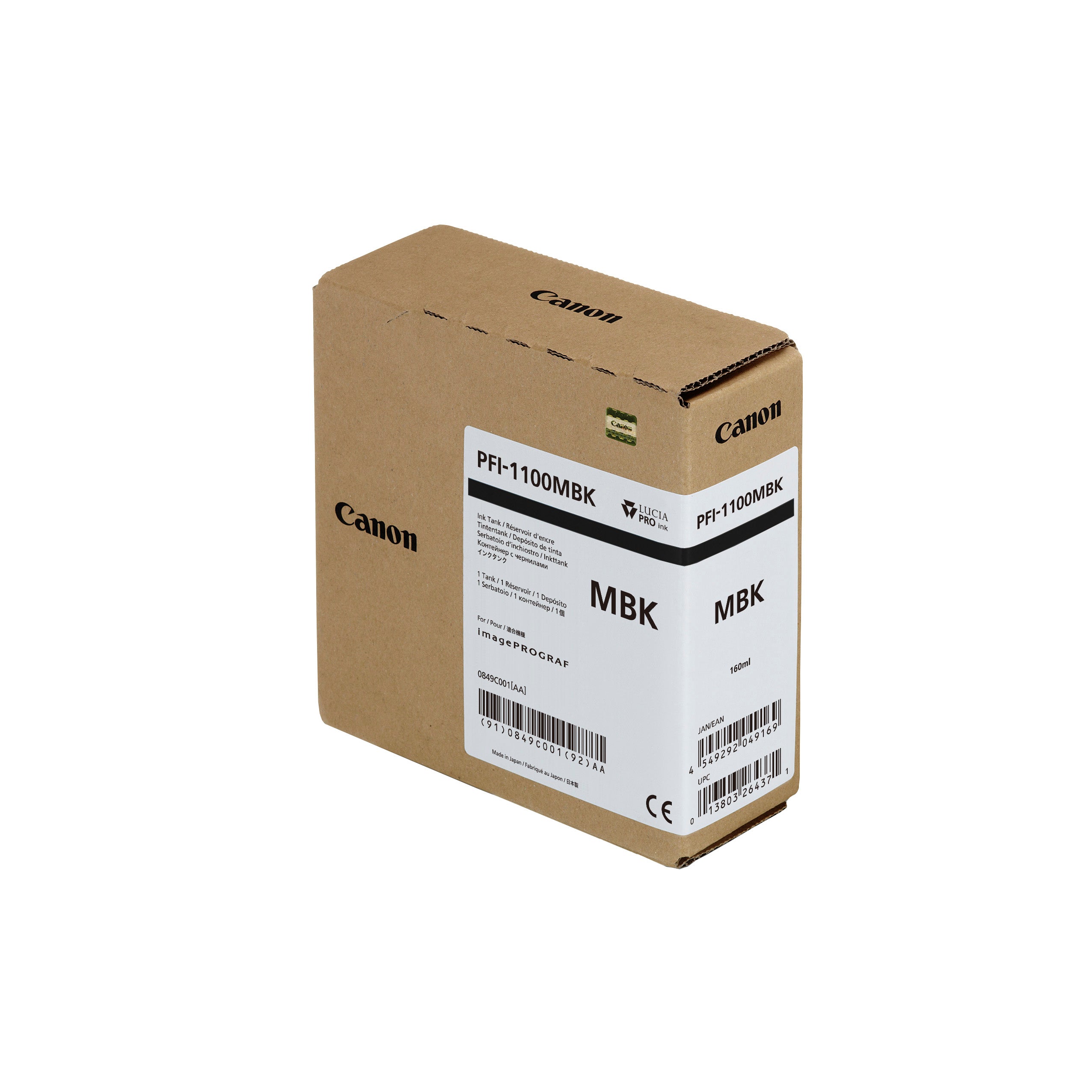 CANON Cartouche d'encre mat noir PFI1100MB iPF PRO-2000/PRO-6000S 160ml