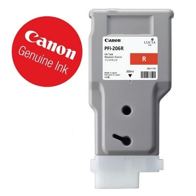 CANON Cart. d'encre red PFI206R iPF 6400/6450 300ml