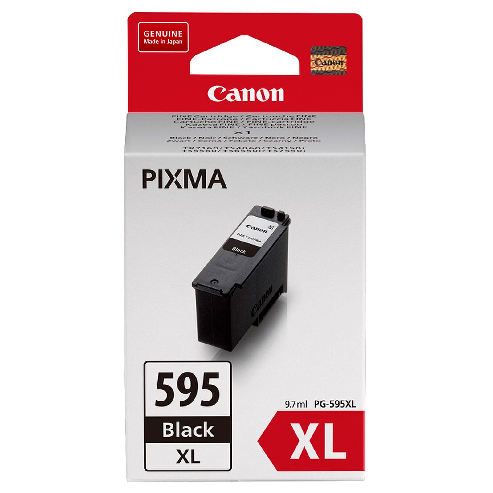 CANON Cartouche d'encre XL noir PG-595XL PIXMA TS 4150i/6550i 9.7ml