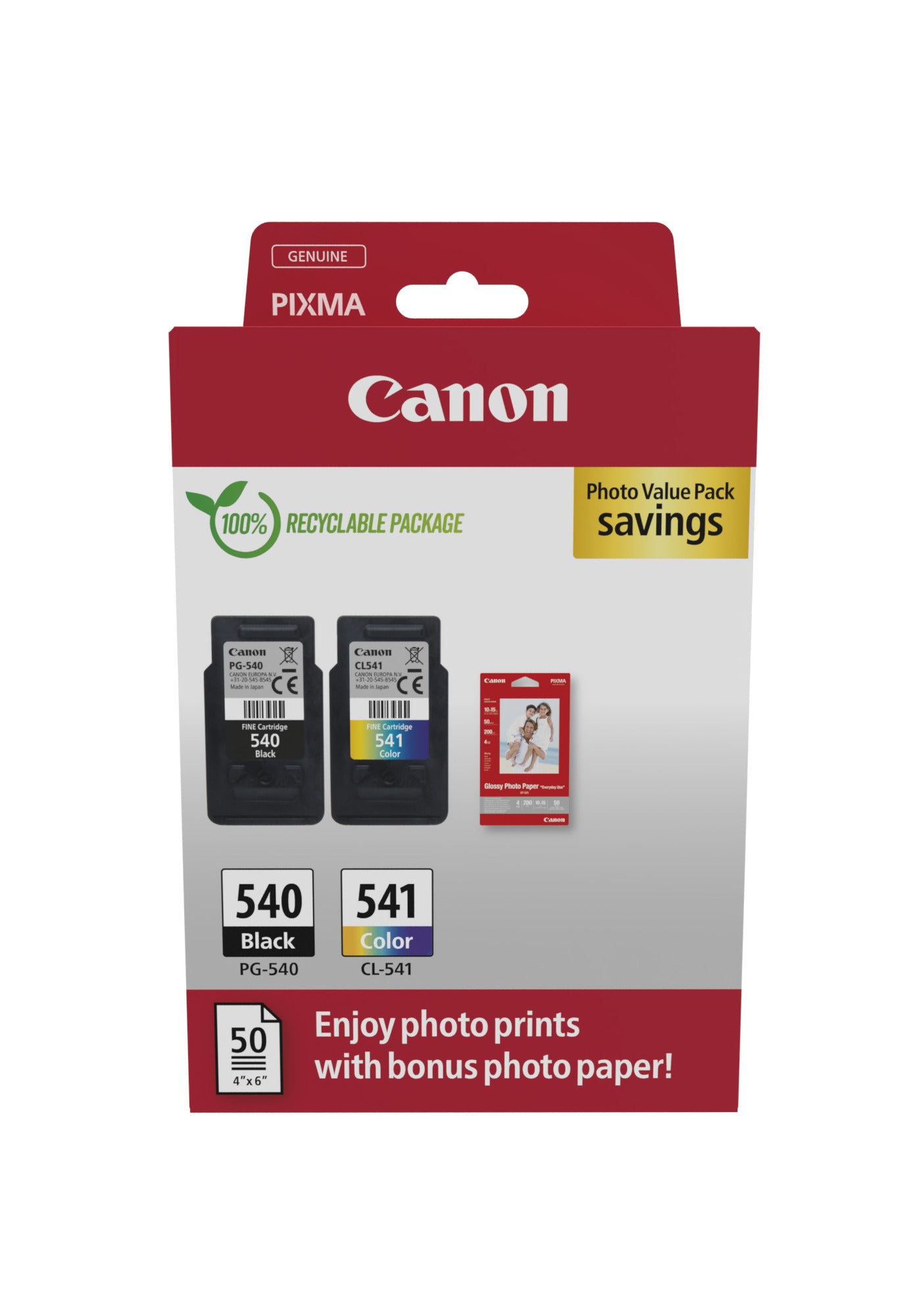CANON Photo Value Pack noir/color PGCL540/1 PIXMA MG2150 2x8ml