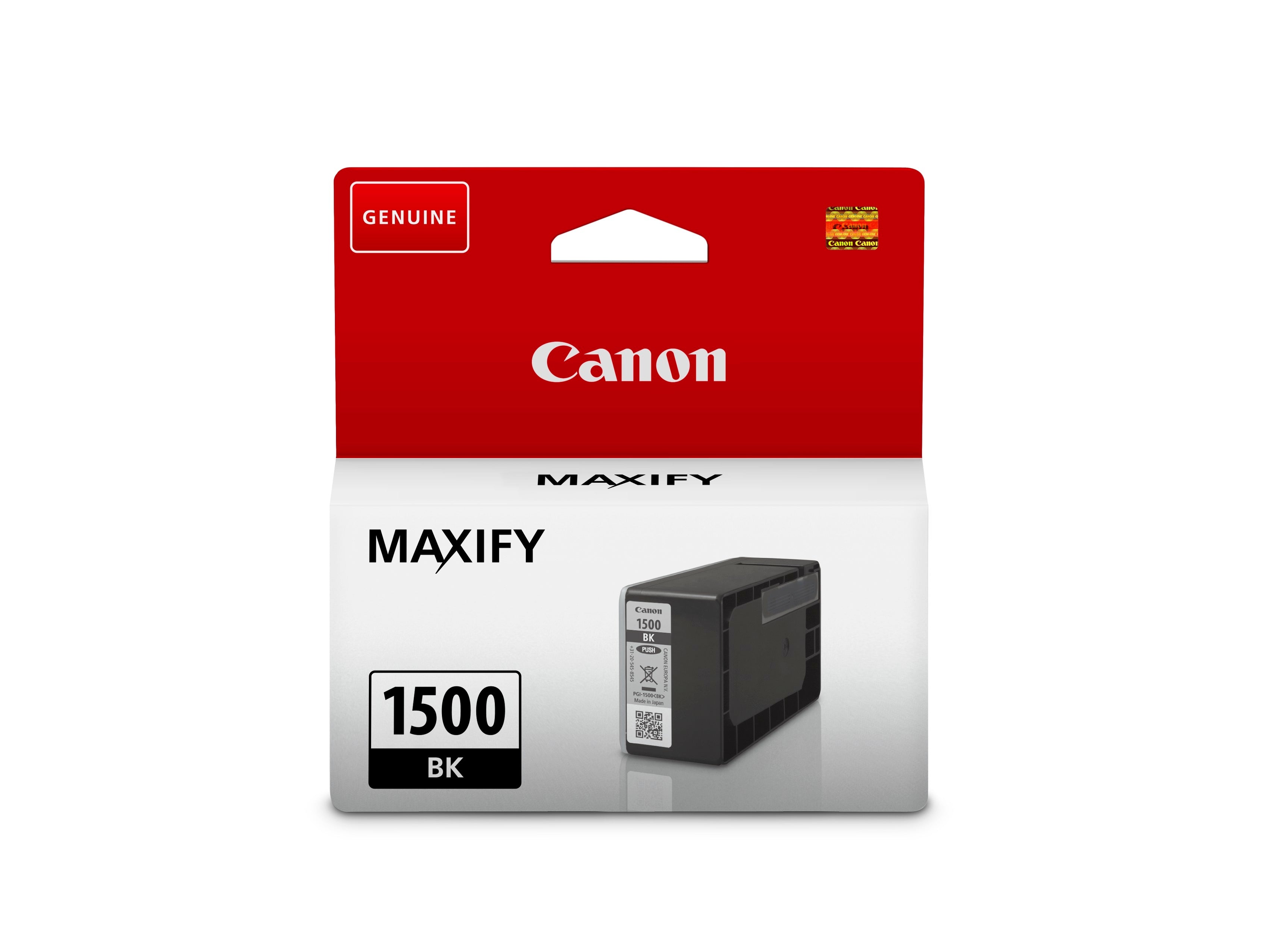 CANON Cartouche d'encre noir PGI-1500BK MAXIFY MB2050/MB2350 400 p.