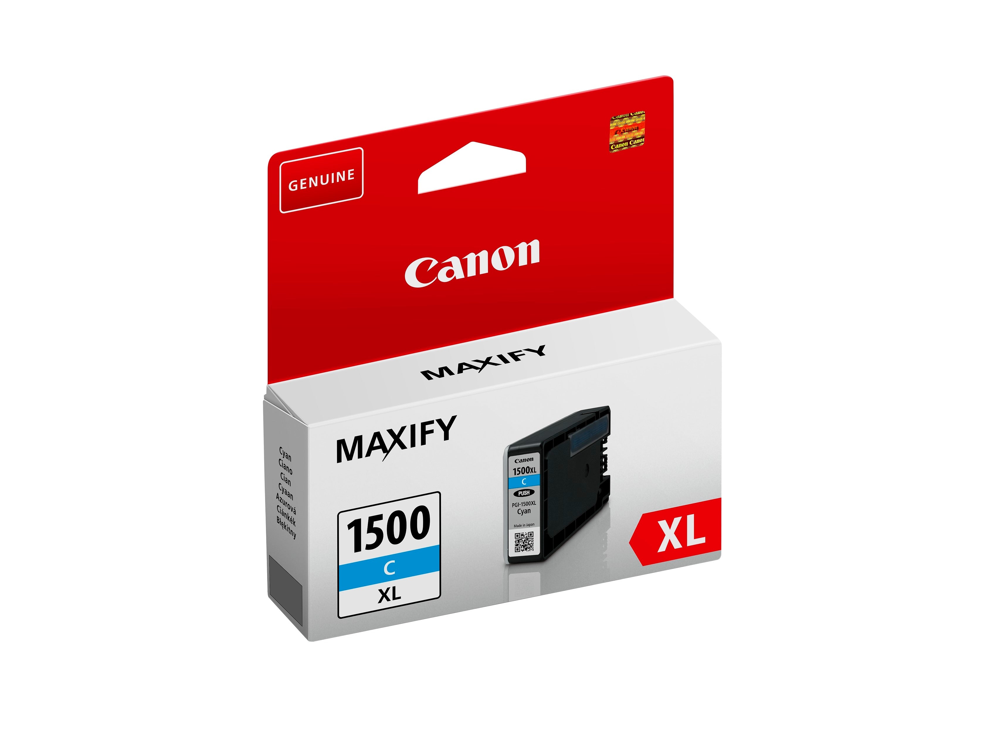 CANON Cartouche d'encre XL cyan PGI-1500XL C MAXIFY MB2050/MB2350 12ml